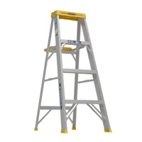 Werner Aluminum Step Ladder — 4ft., 250-Lb. Capacity, Type I, Tool
