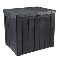 Keter Outdoor Deck Box/Storage Table, 30 Gallons, Graphite, Model