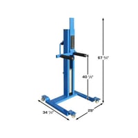 Atlas Automotive Equipment Offset Pneumatic Portable Wheel Lift