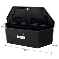 TMB Heavy-Duty Steel Trailer Tongue Box — 46in. x 18in. x 14.5in