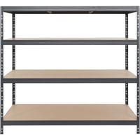 AR Shelving Galvanized Wire Deck Shelving — 4 Shelves, 880-Lb. Capacity per  Shelf, 59.5in.W x 24in.D x 71in.H, Model# TRM18401K/10-37ZG00