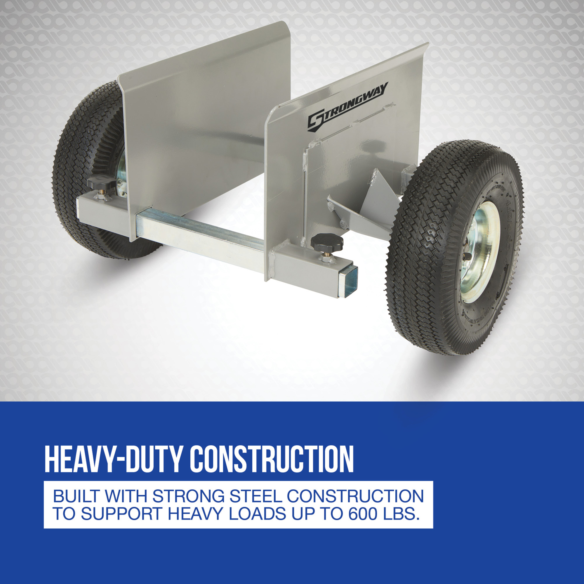 Strongway Panel Dolly with 10in. Pneumatic Wheels, 600-Lb. Capacity