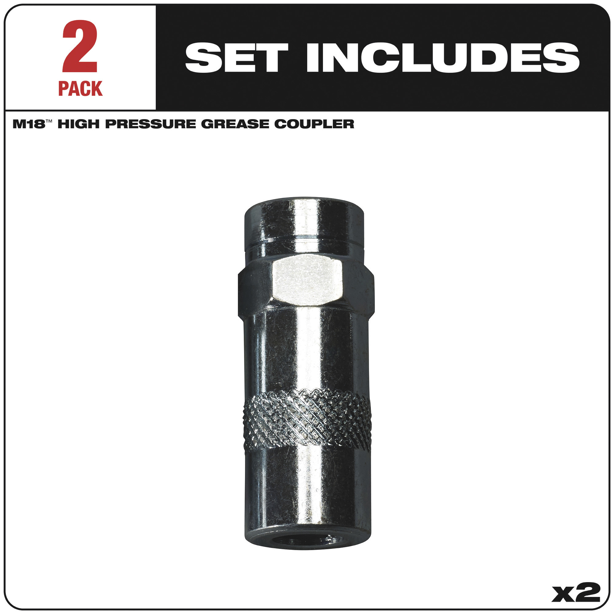 Milwaukee Grease Gun Couplers, 2-Pack, Model# 49-16-2649 - Picture 2 of 10