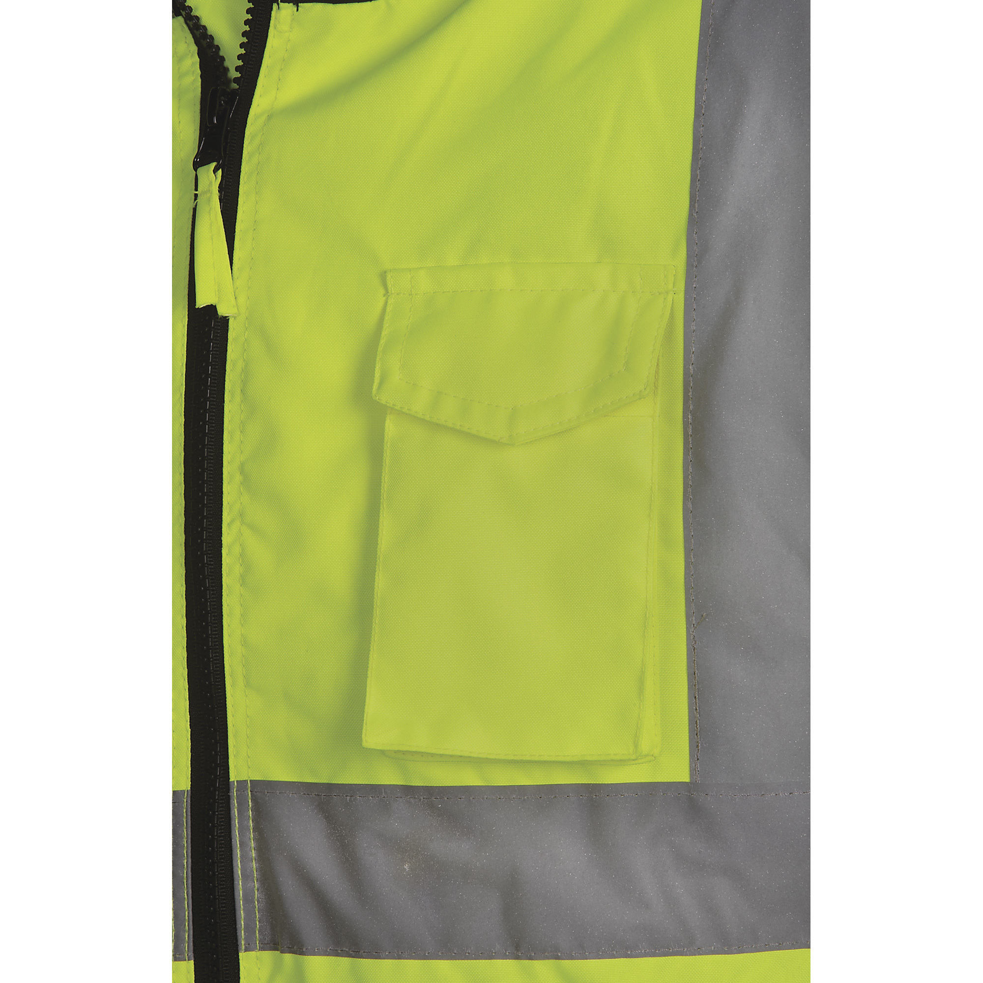 Utility Pro Men's Class 3 High Visibility Bomber Jacket, Lime/Black, Medium,