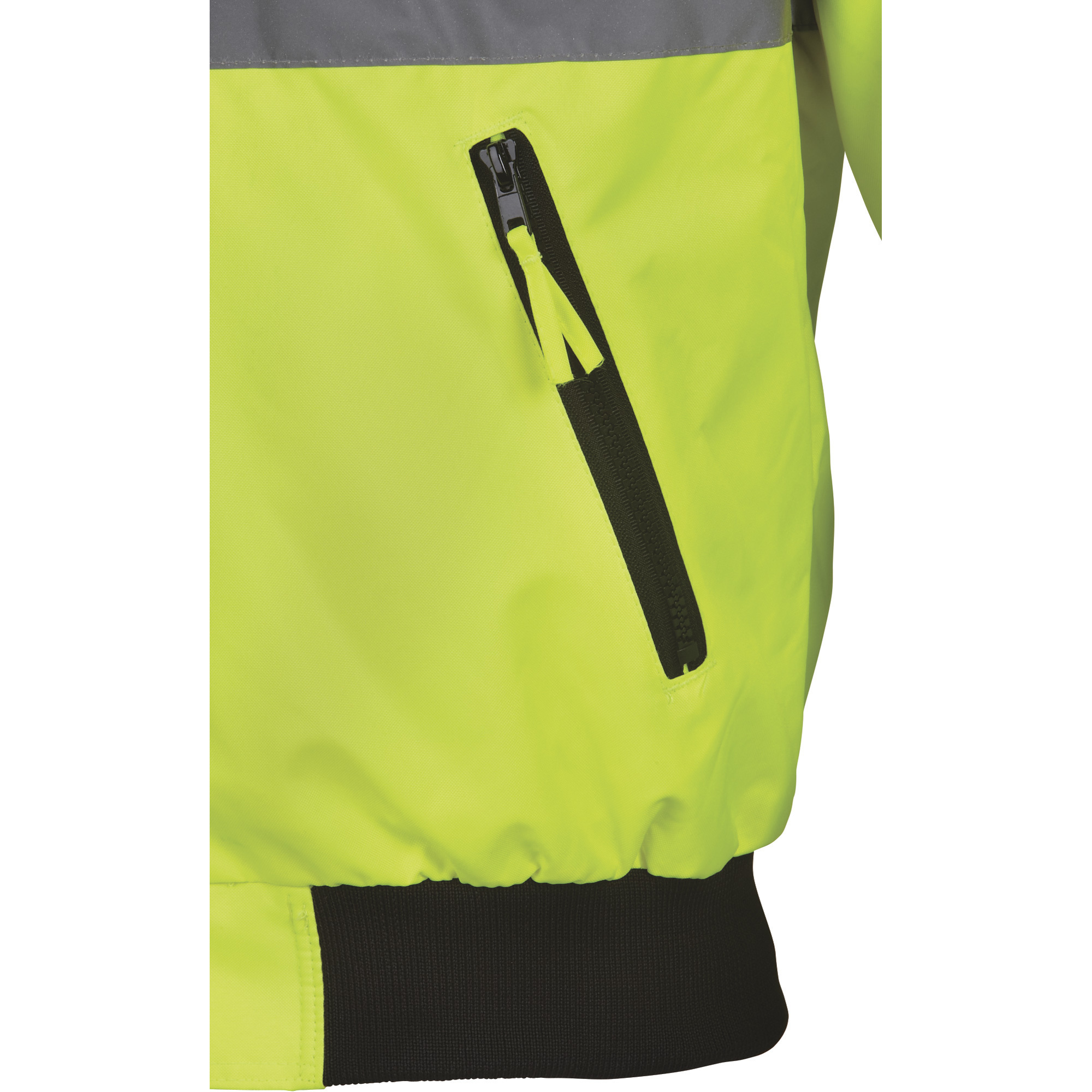 Utility Pro Men's Class 3 High Visibility Bomber Jacket, Lime/Black, Medium,