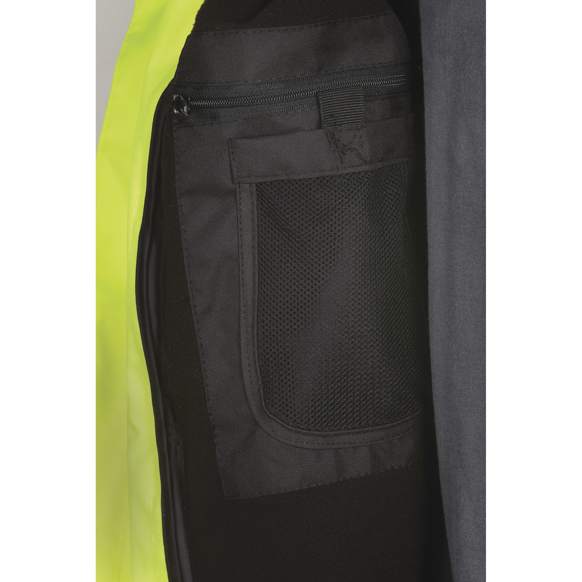 Utility Pro Men's Class 3 High Visibility Bomber Jacket, Lime/Black, XL, Model# - Picture 7 of 10