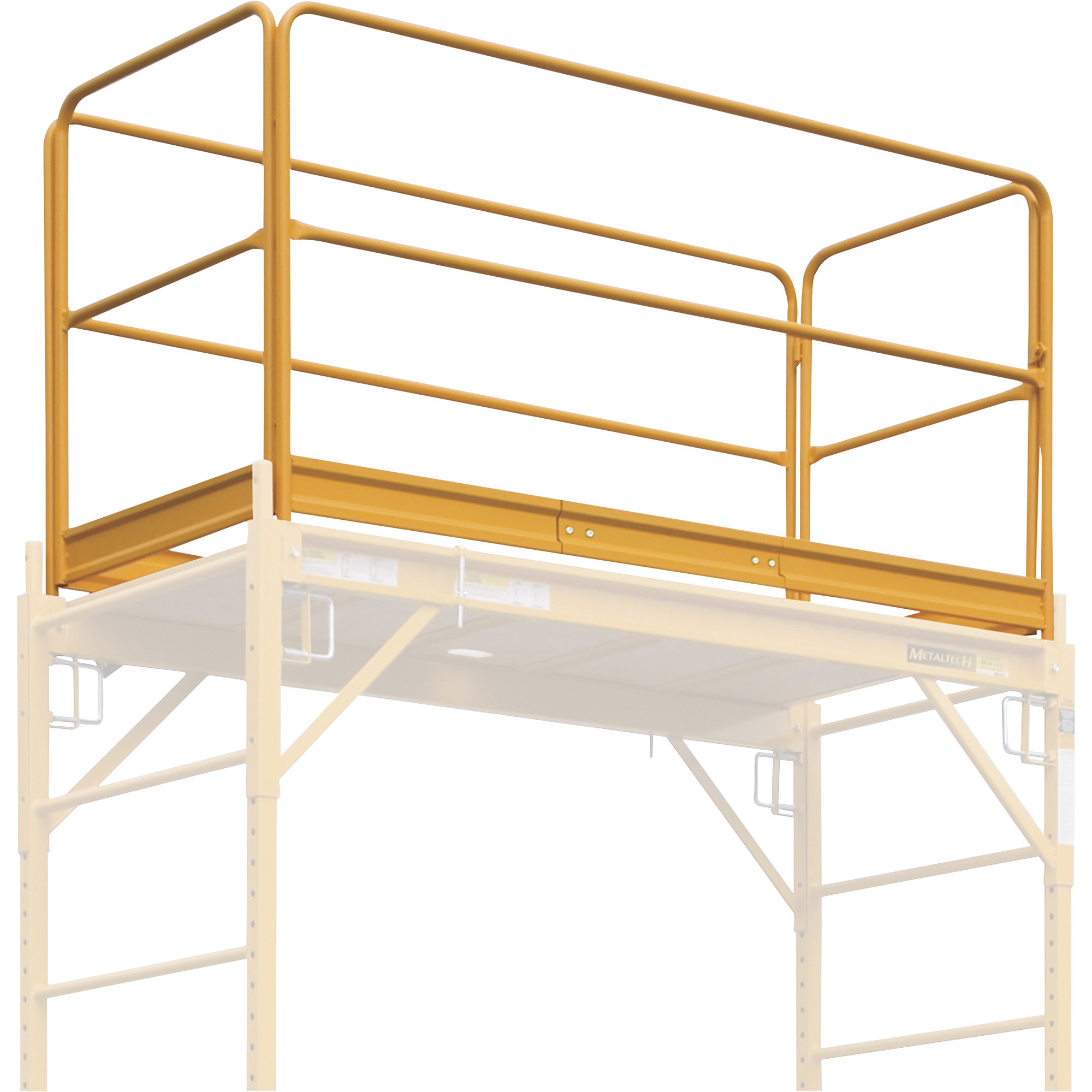 Metaltech Multipurpose 18ft Maxi Square Triple Baker-Style Scaffold Tower  Pkg