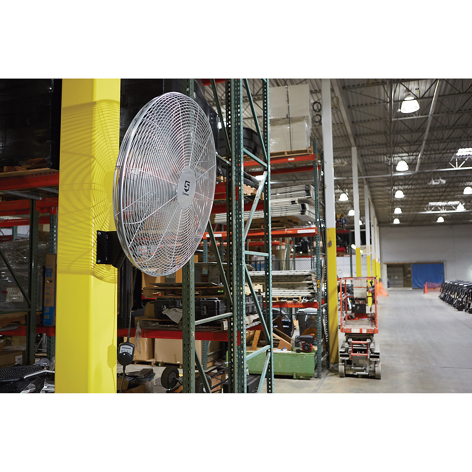 Strongway 30in. Oscillating Wall-Mount Fan, 6500 CFM