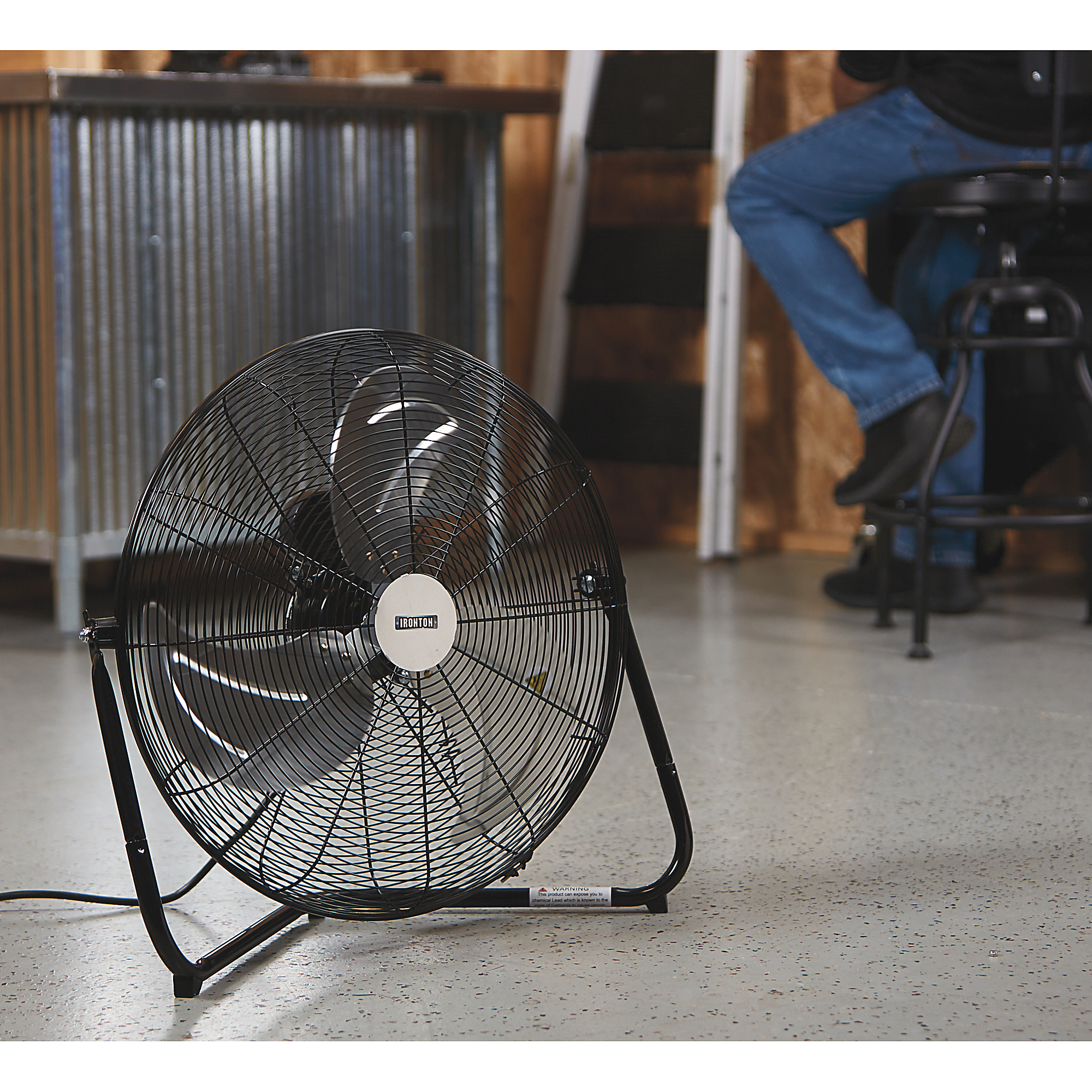 Ironton High-Velocity Indoor Floor Fan, 20in., 3600 CFM, 120 Volts - Bild 8 von 12