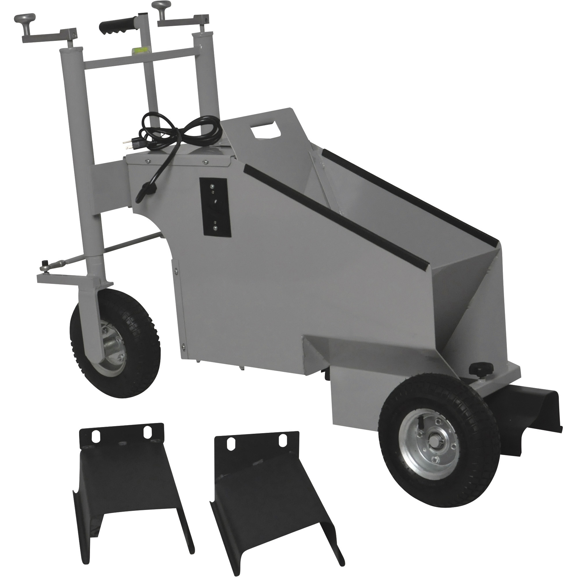 Klutch Electric Walk-Behind Concrete Curb Machine, 5.8in. Working Width, 3/4