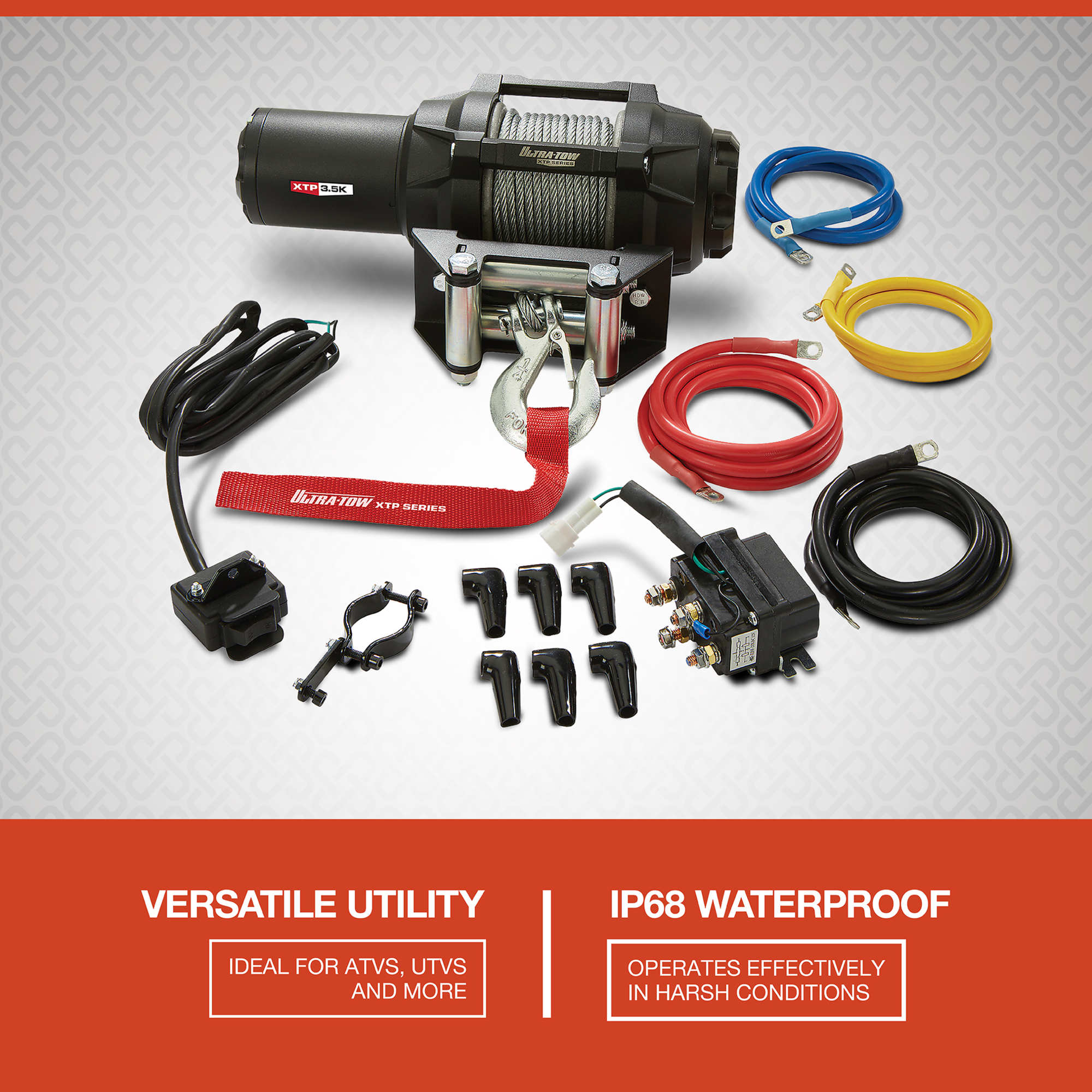 Ultra-Tow XTP 12 Volt ATV/UTV Seilwinde, 3500-Lb. Fassungsvermögen, 232 max. Verstärker - Bild 4 von 10