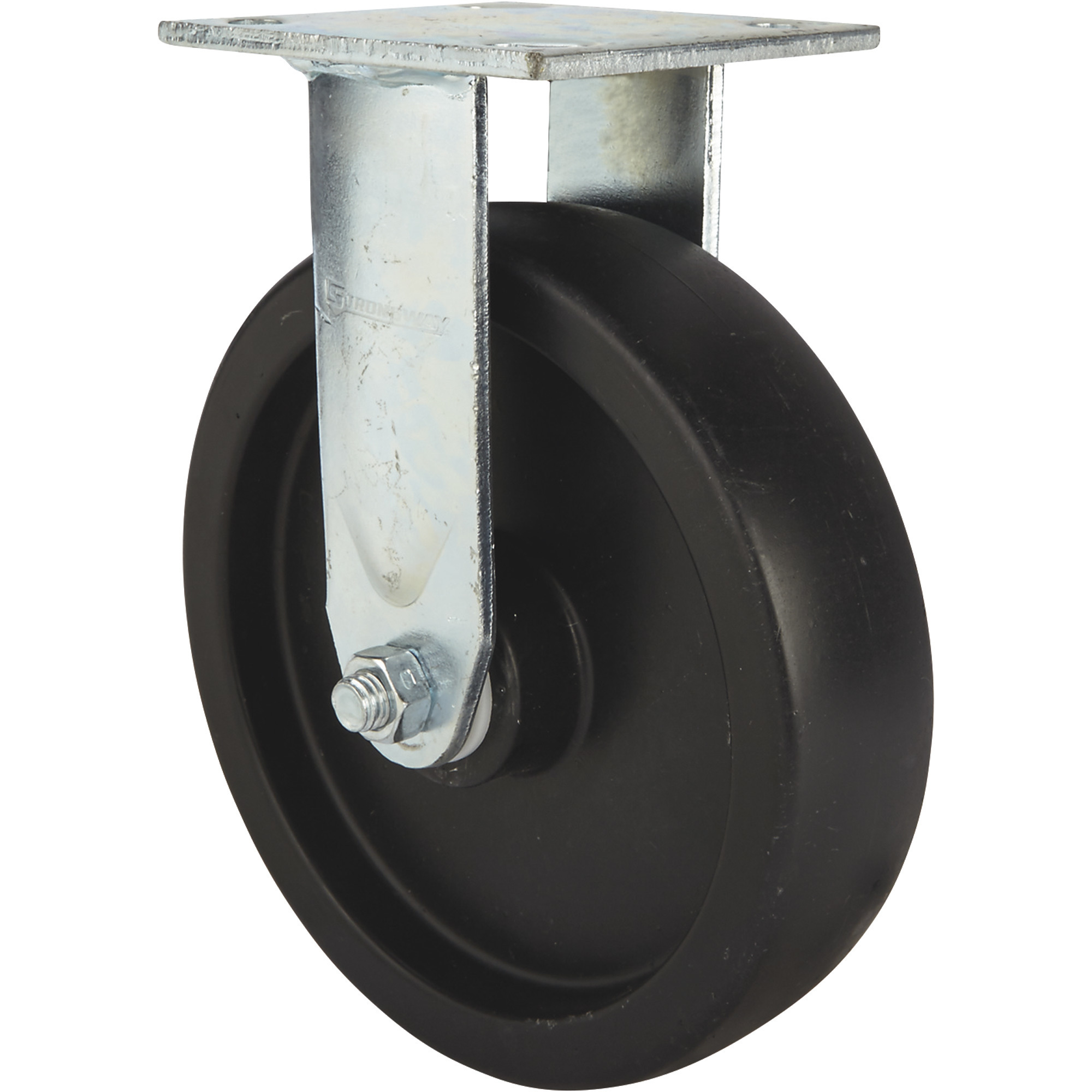 Strongway Heavy-Duty 8in. Rigid Nonmarking Polyolefin Caster, 800-Lb. Capacity,