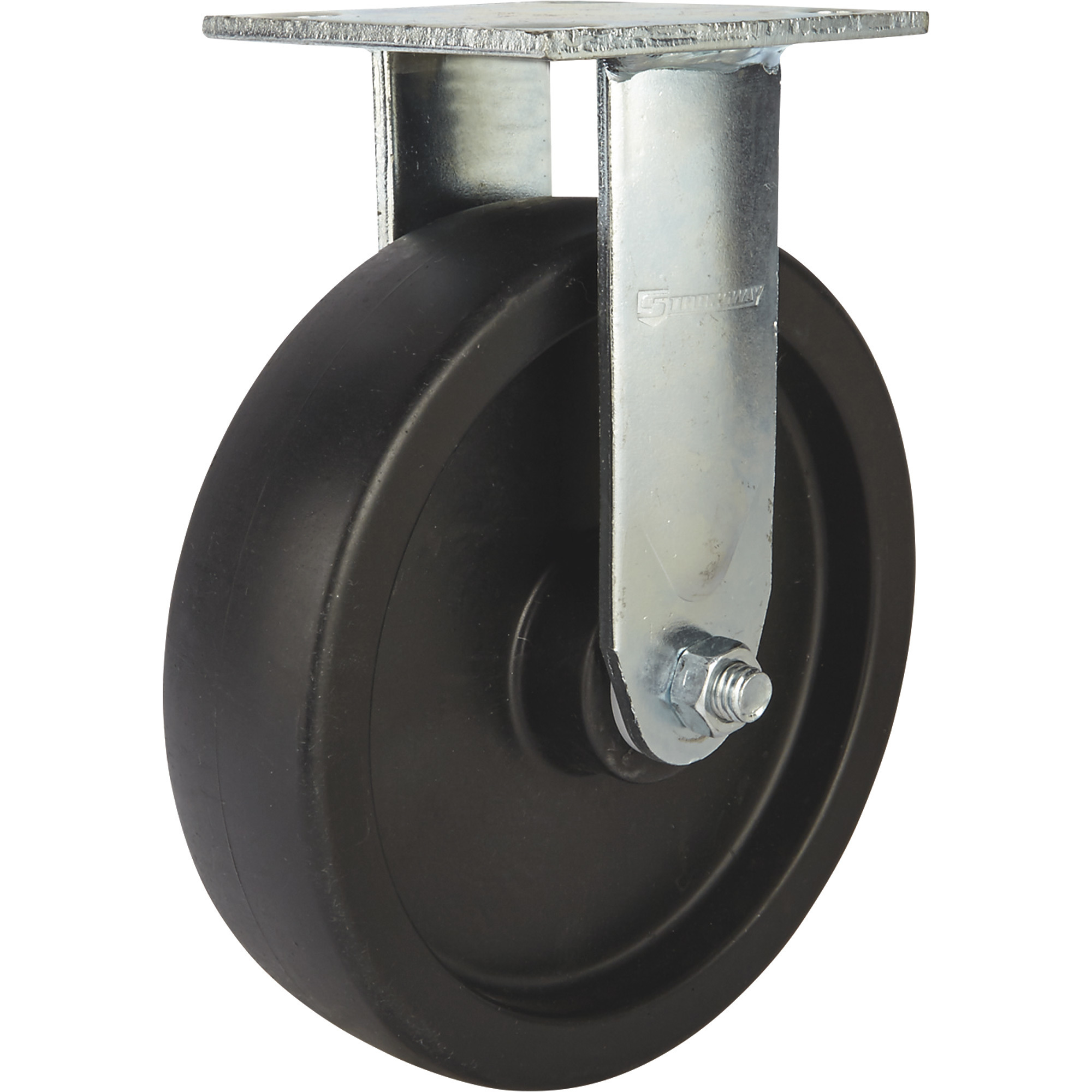 Strongway Heavy-Duty 8in. Rigid Nonmarking Polyolefin Caster, 800-Lb. Capacity,