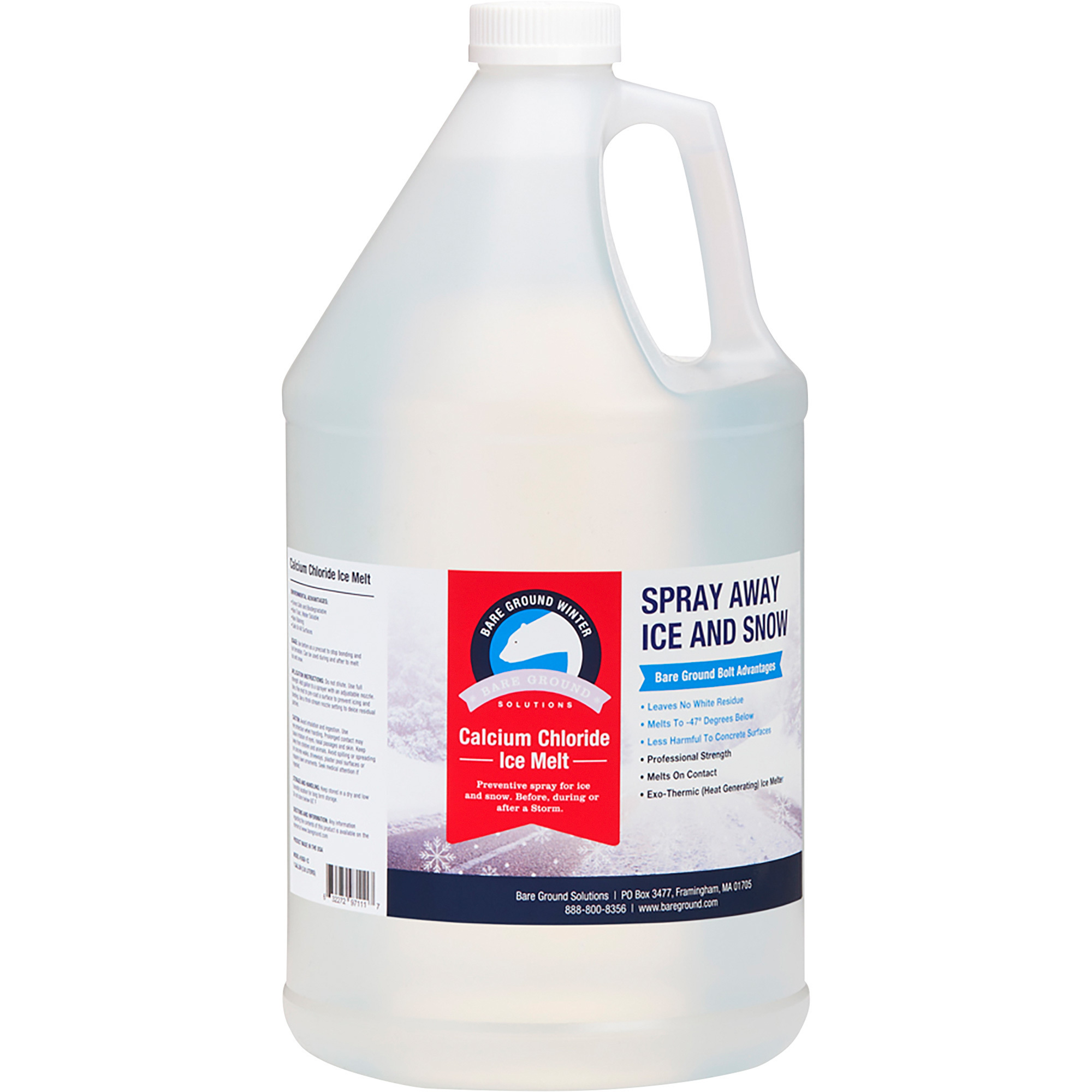 Bare Ground Solution Calcium Chloride Liquid Ice Melt, 1-Gallon Bottle, Model# - Picture 1 of 6