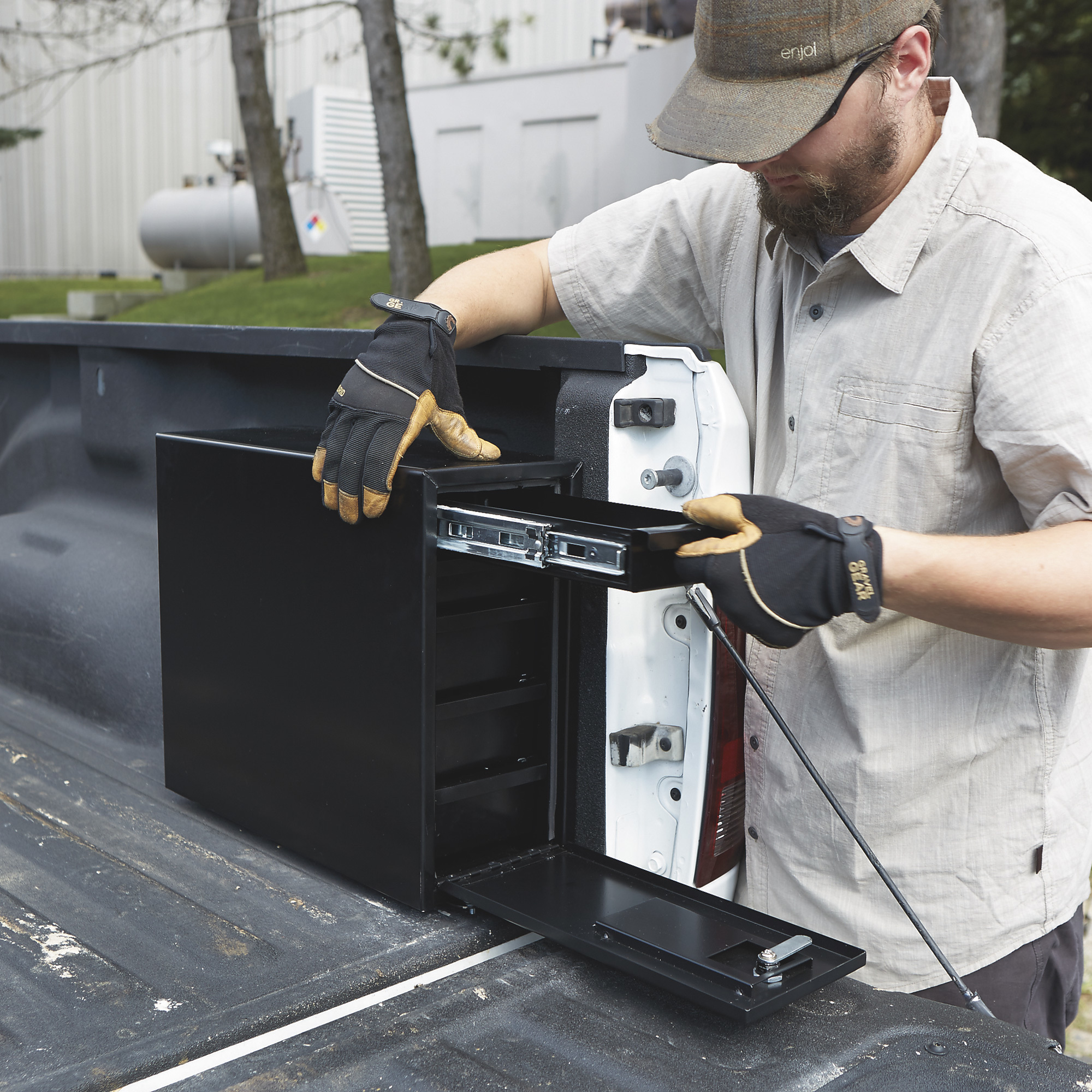 Northern Tool Sidebed Storage Drawer Truck Tool Box, 5-Drawer, Steel, Gloss