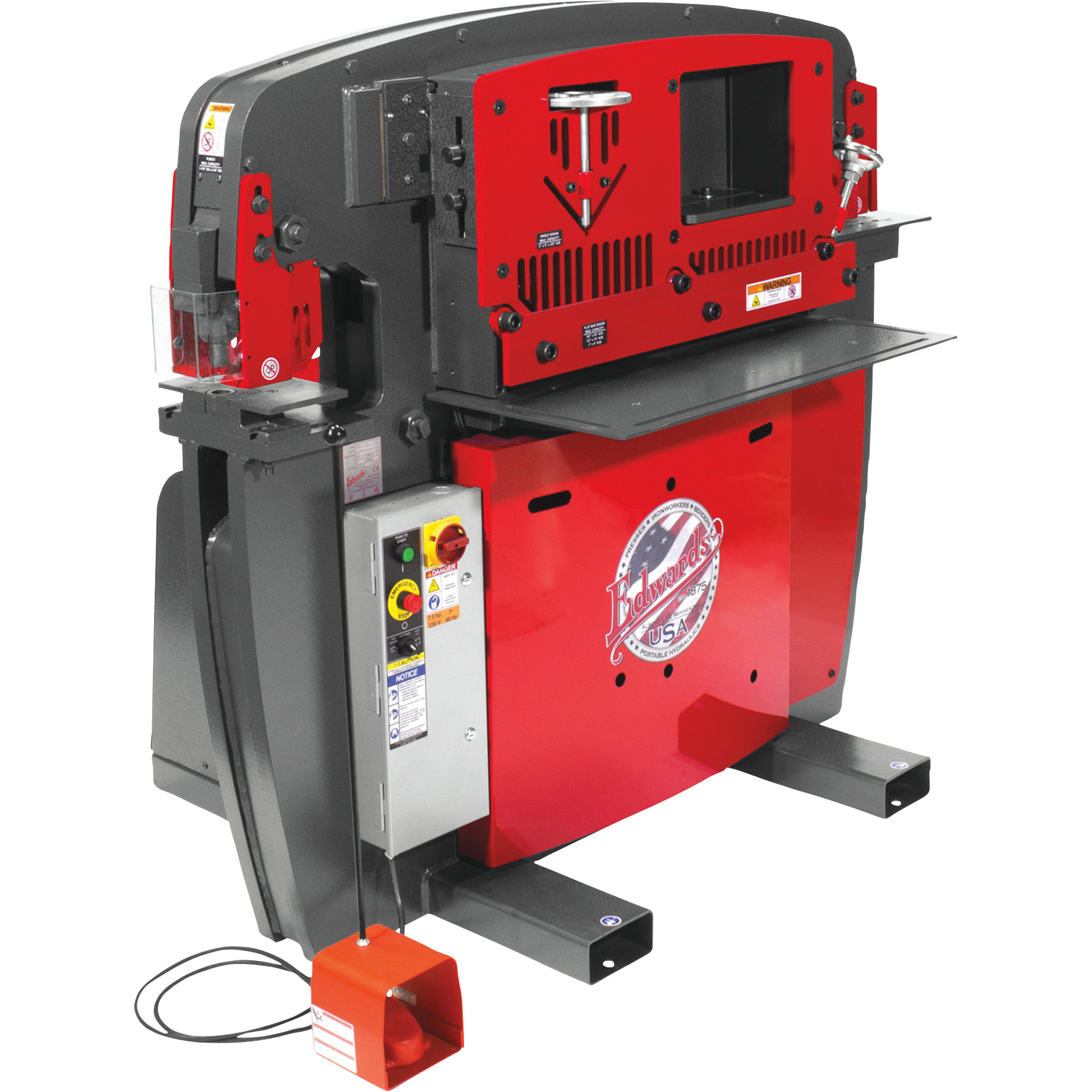 Edwards JAWS 65-Ton Ironworker with Accessory Pack, 3-Phase, 460 Volt, Model# - Picture 2 of 9