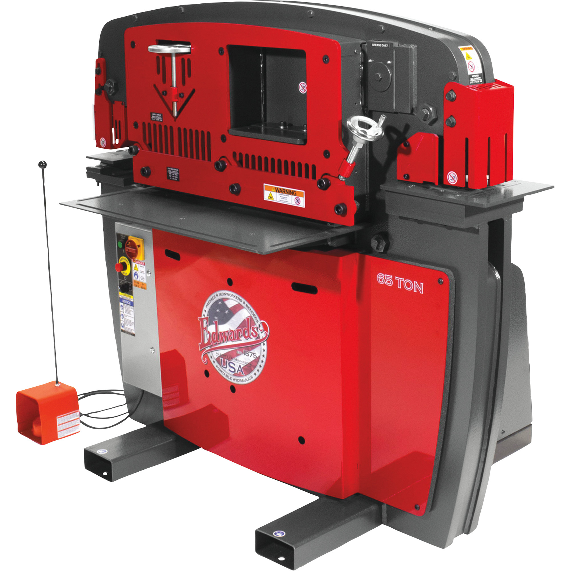 Edwards JAWS 65-Ton Ironworker with Accessory Pack, 3-Phase, 460 Volt, Model# - Picture 8 of 9