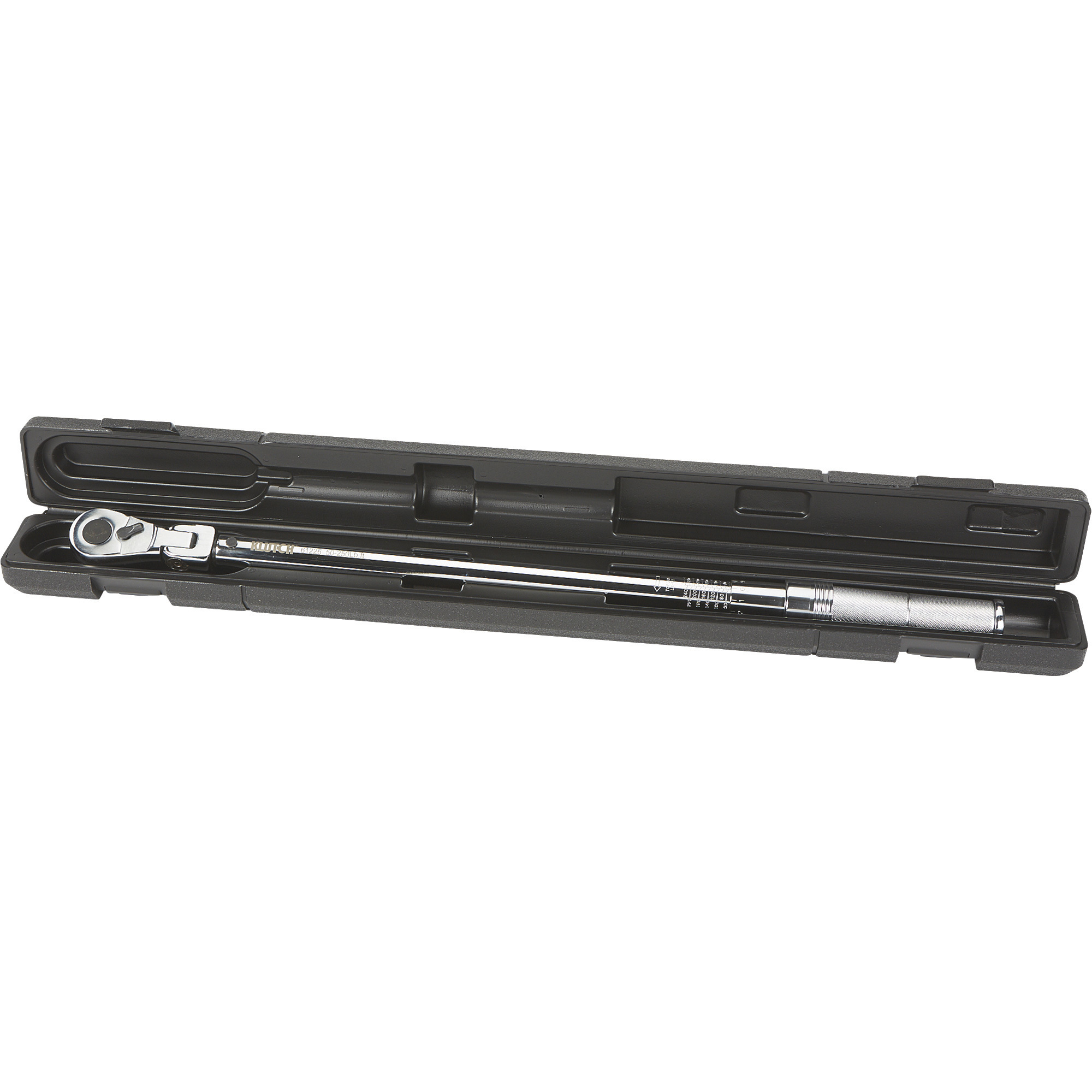 Klutch Flex Head Torque Wrench, 1/2in.-Drive