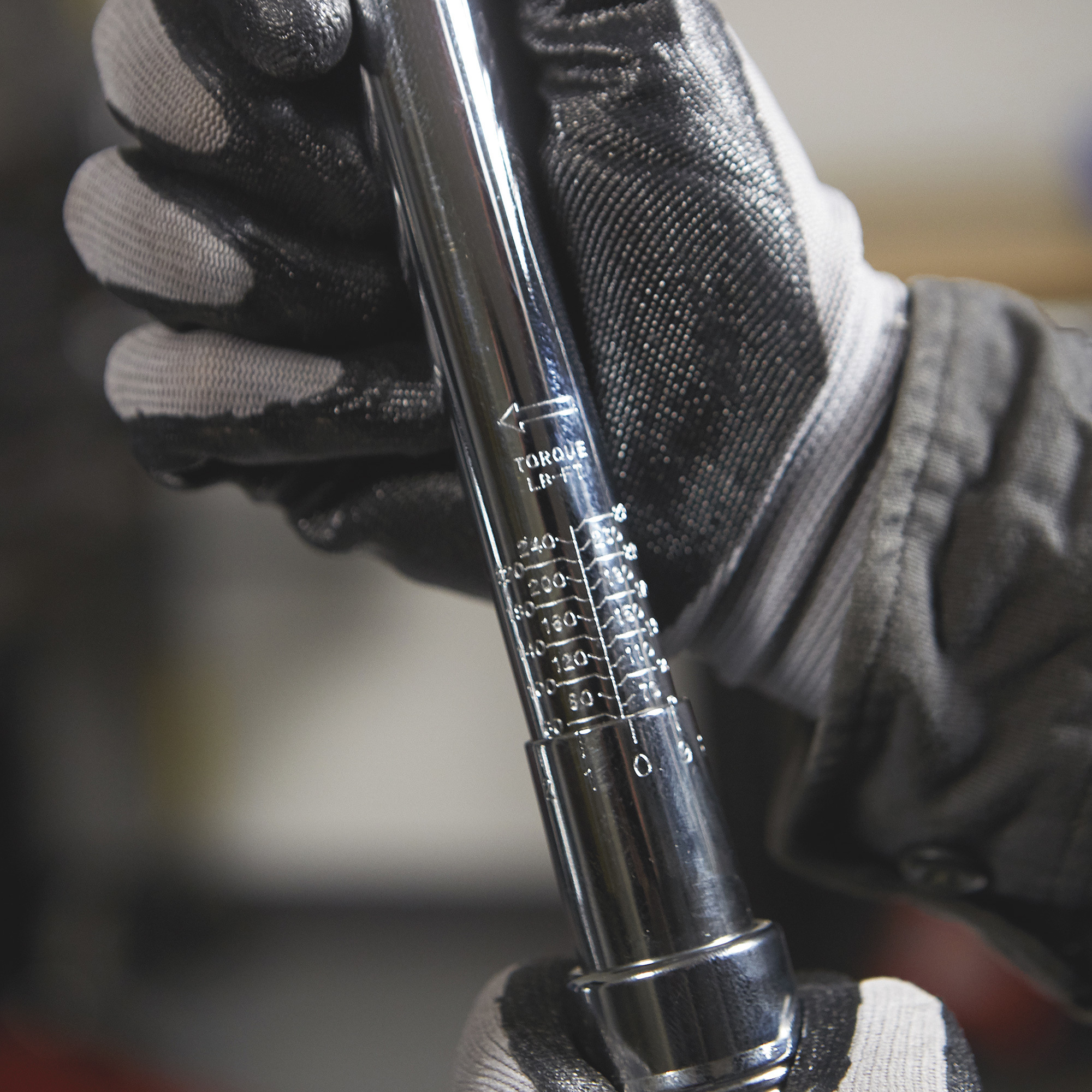 Klutch Flex Head Torque Wrench, 1/2in.-Drive