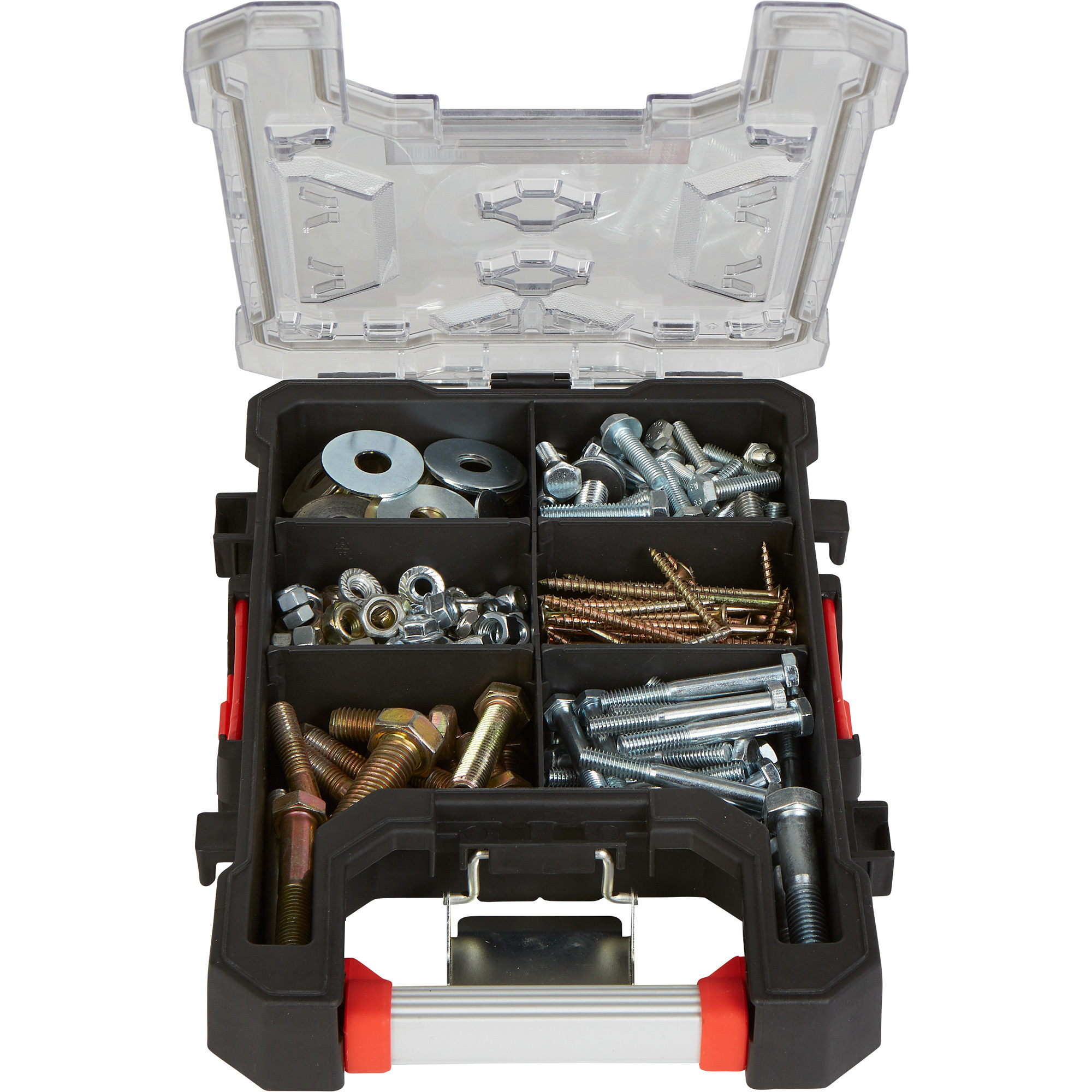 Ironton Portable Storage Case with 6 Compartments, 14-1/4in.W x 9in.D x - Picture 6 of 9