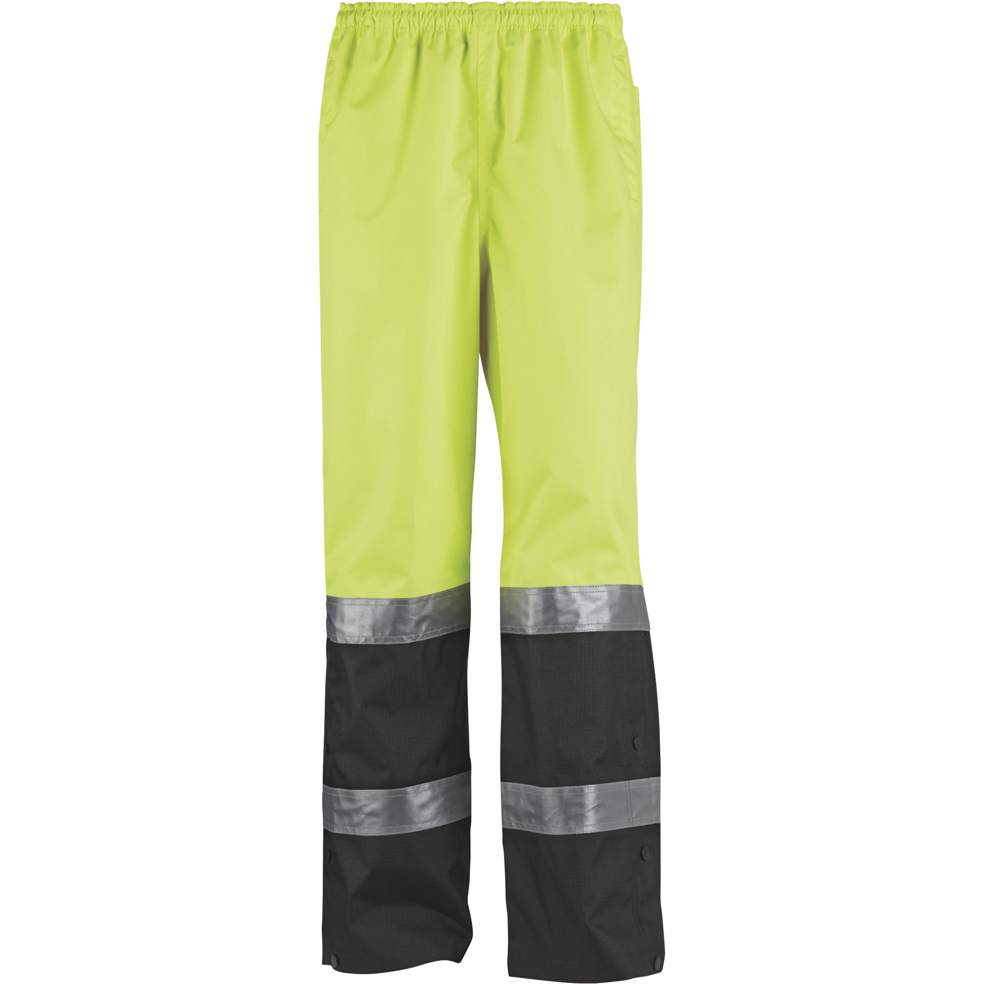 Gravel Gear HV Men's Type E High Visibility 300 Denier Ripstop Rain Pants,Lime, - Picture 2 of 11
