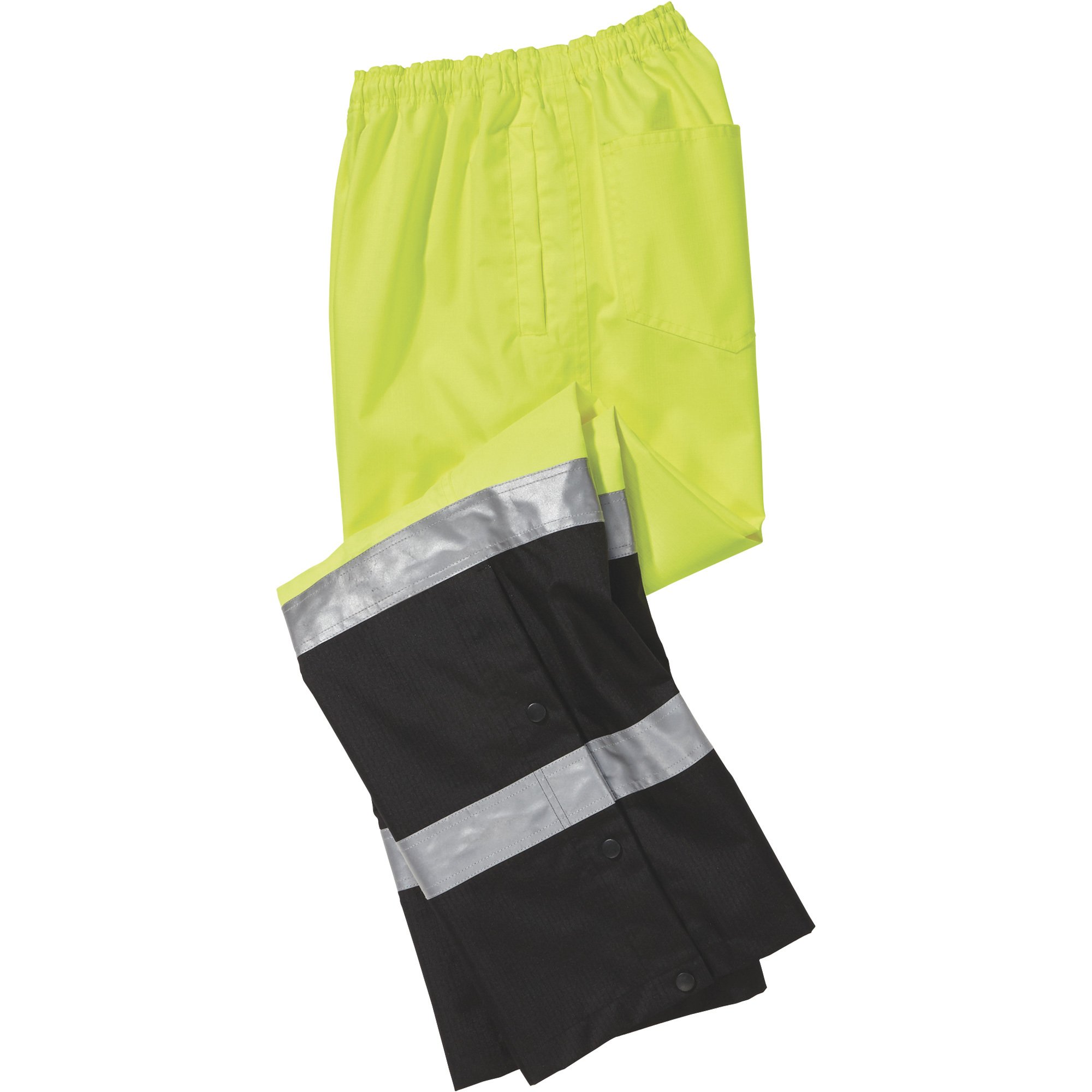 Gravel Gear HV Men's Type E High Visibility 300 Denier Ripstop Rain Pants,Lime, - Picture 8 of 11