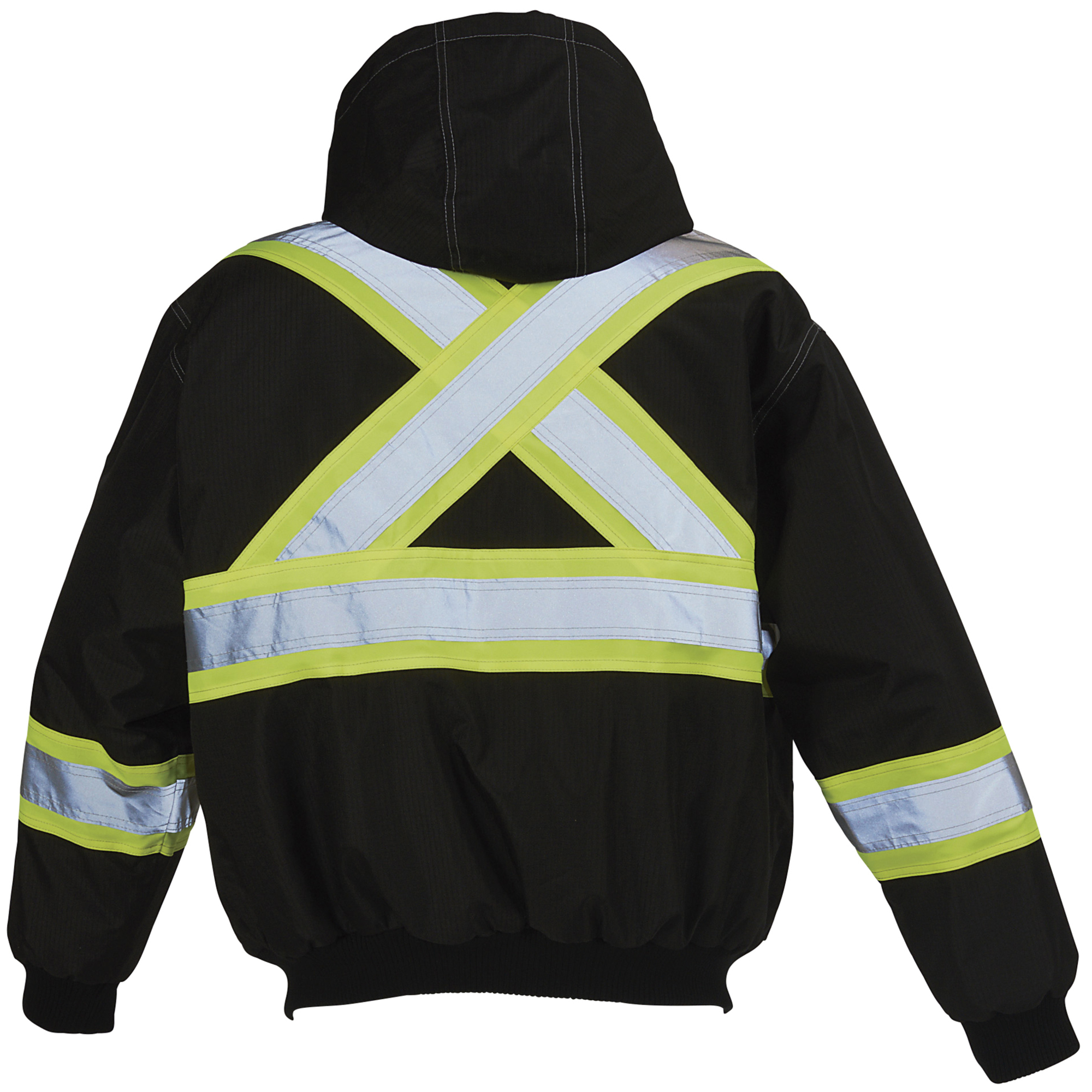 Gravel Gear Men's Class 1 High Visibility 3-in-1 Bomber Jacket, Lime, 2XL - Picture 7 of 13