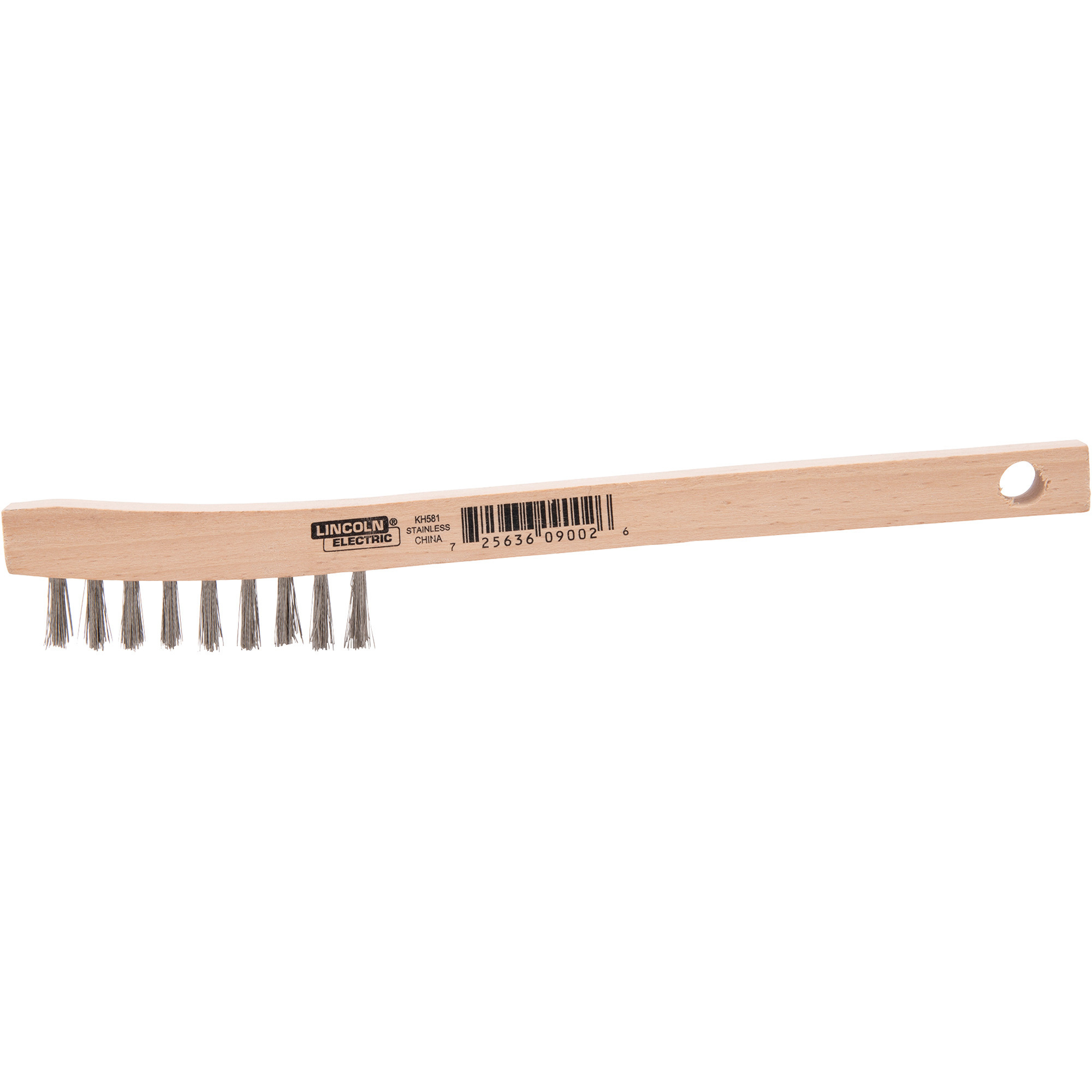 Lincoln Electric Wire Brush, Stainless Steel Wire, 2in. x 9in., Model# KH581