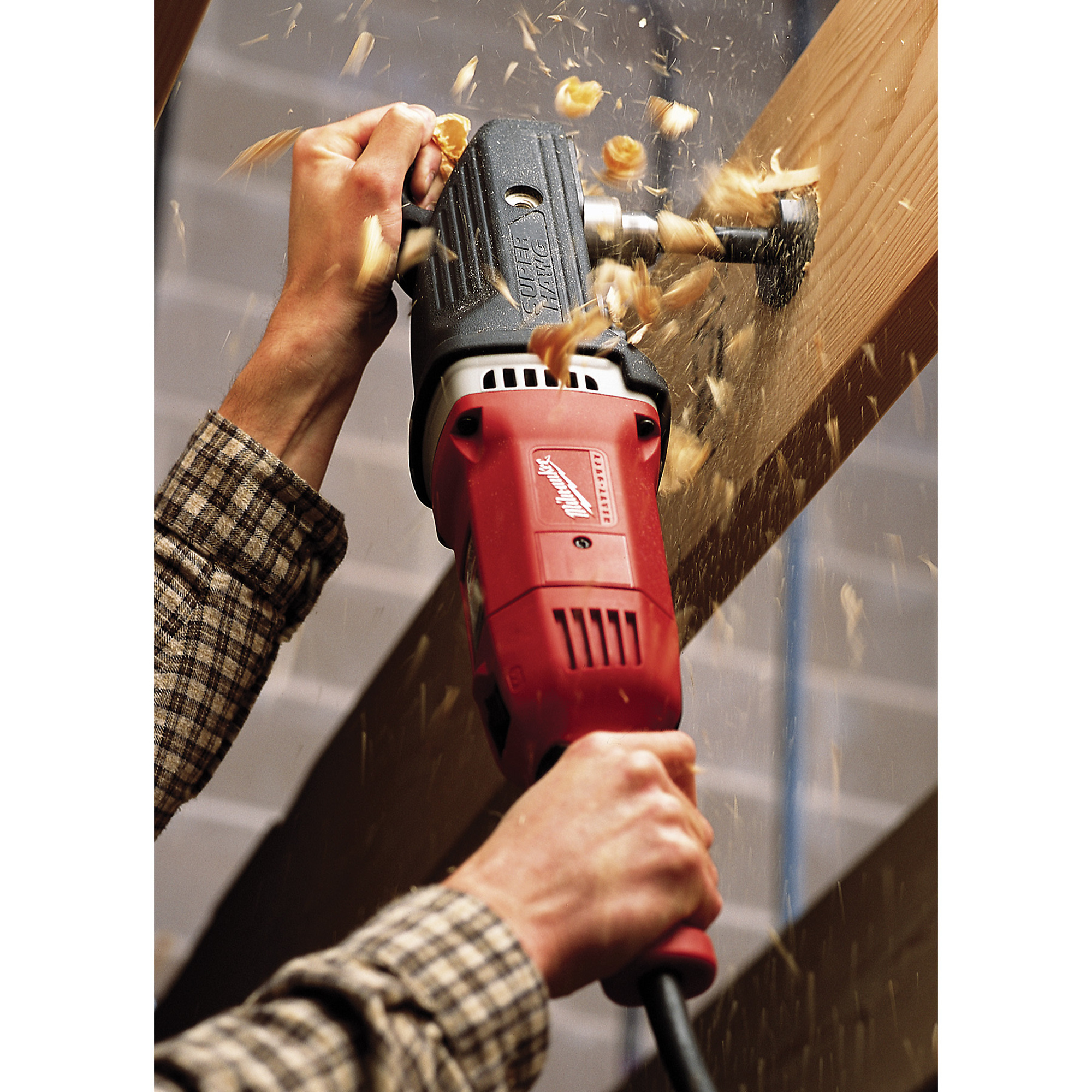 Milwaukee Super Hawg Corded Electric Drill With Side Handle, 1/2in. Keyed - Picture 3 of 4
