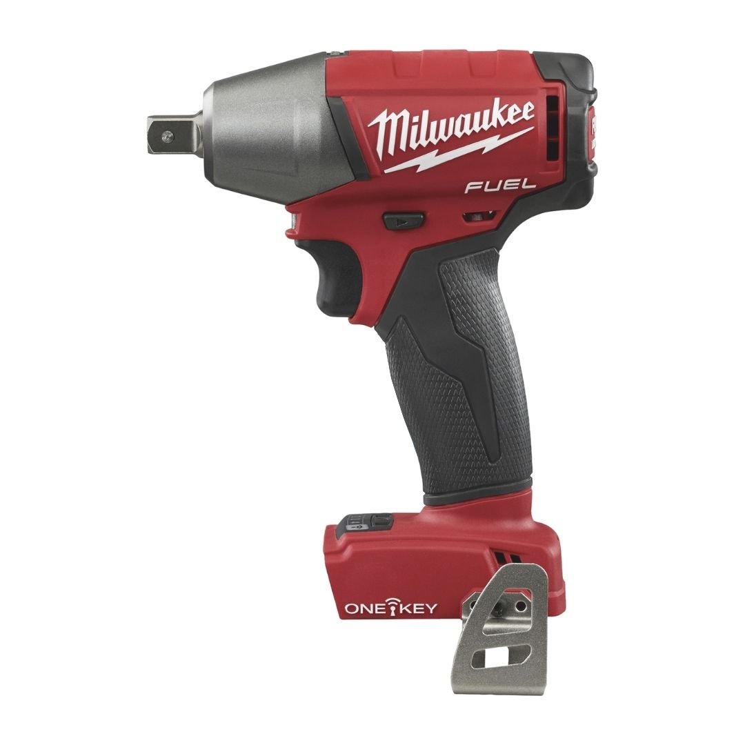 Milwaukee M18 FUEL Cordless Impact Wrench with ONE-KEY, 1/2Inch Drive with Detent Pin, 300 Ft./Lbs. Torque, Tool Only, Model 2759-20