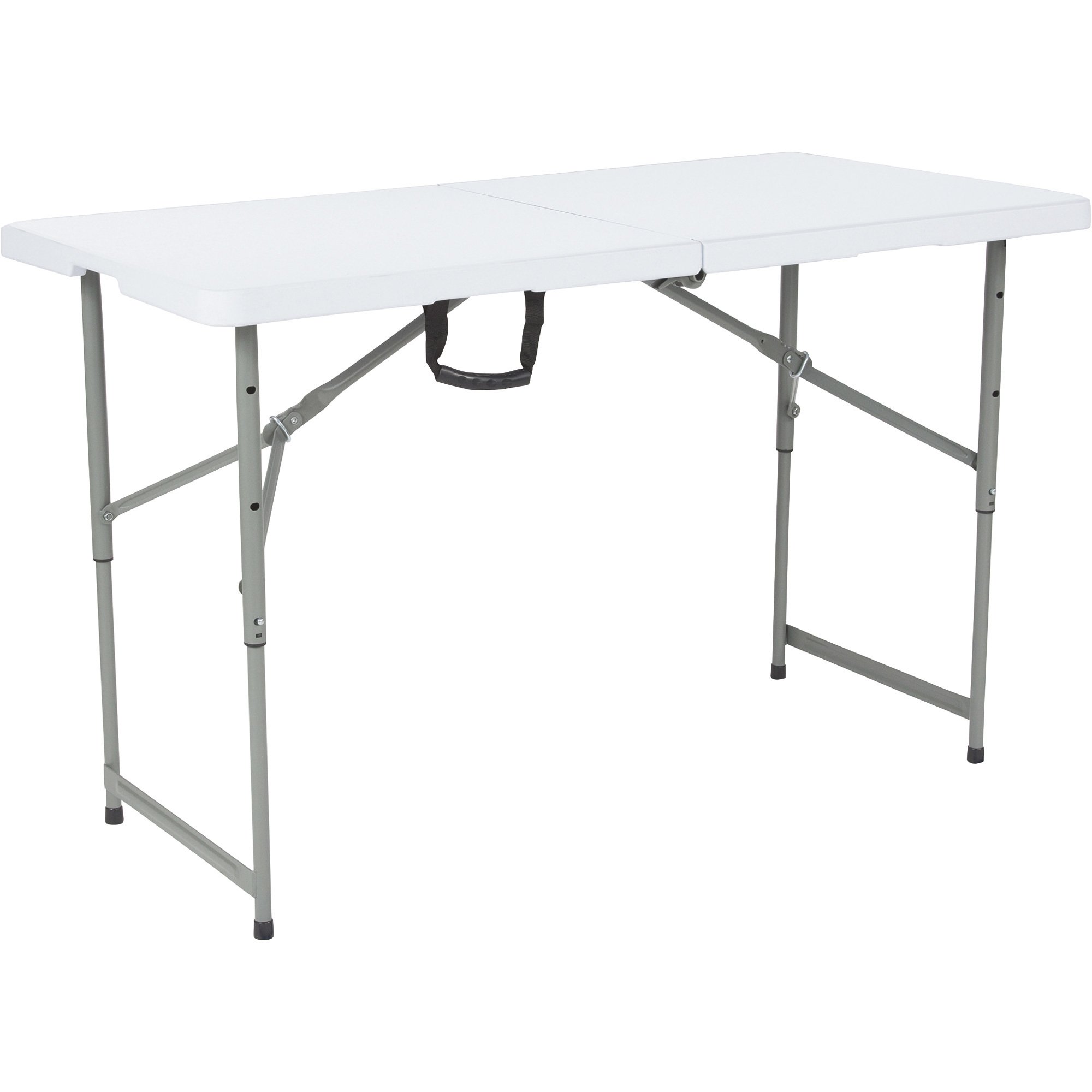 Flash Furniture Plastic Bi-Fold Table — Granite White