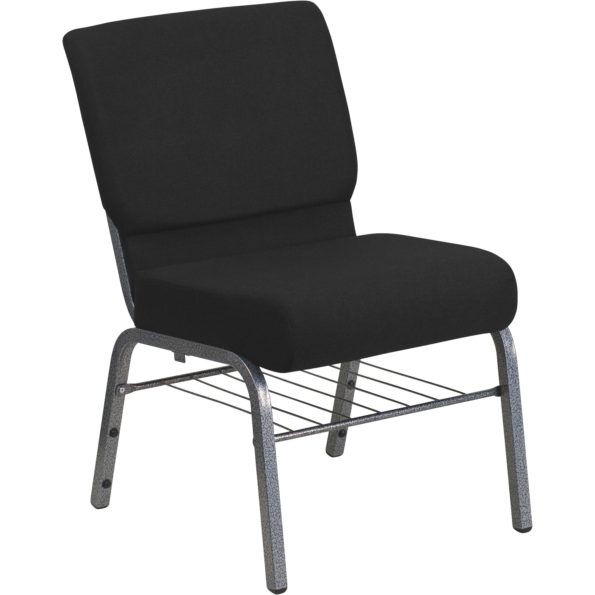 Flash Furniture Fabric Church Chair with Book Pouch and Rack — 800-Lb. Capacity
