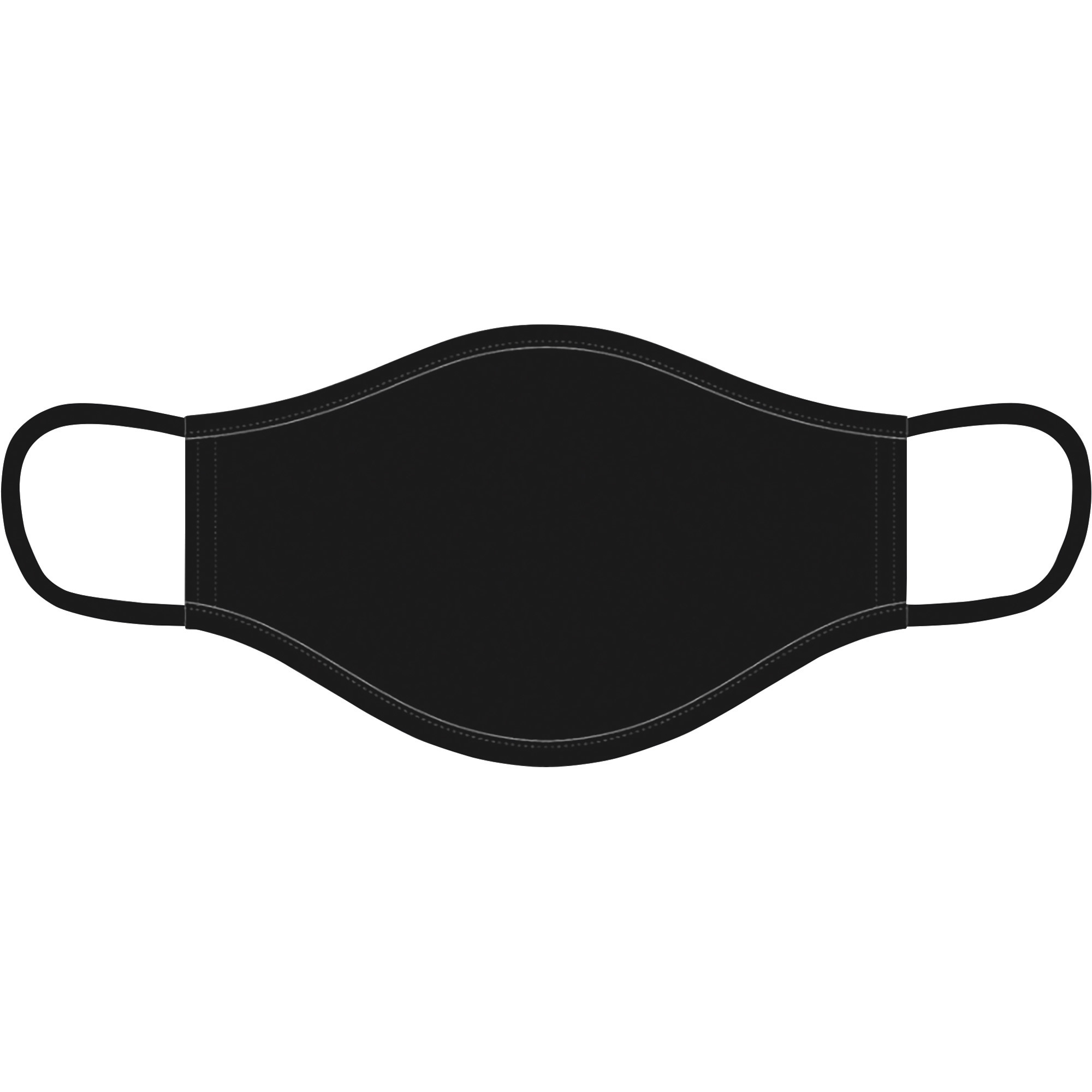 Badger Alleson 3-Ply Reusable Face Mask, Black, Model# AS1184