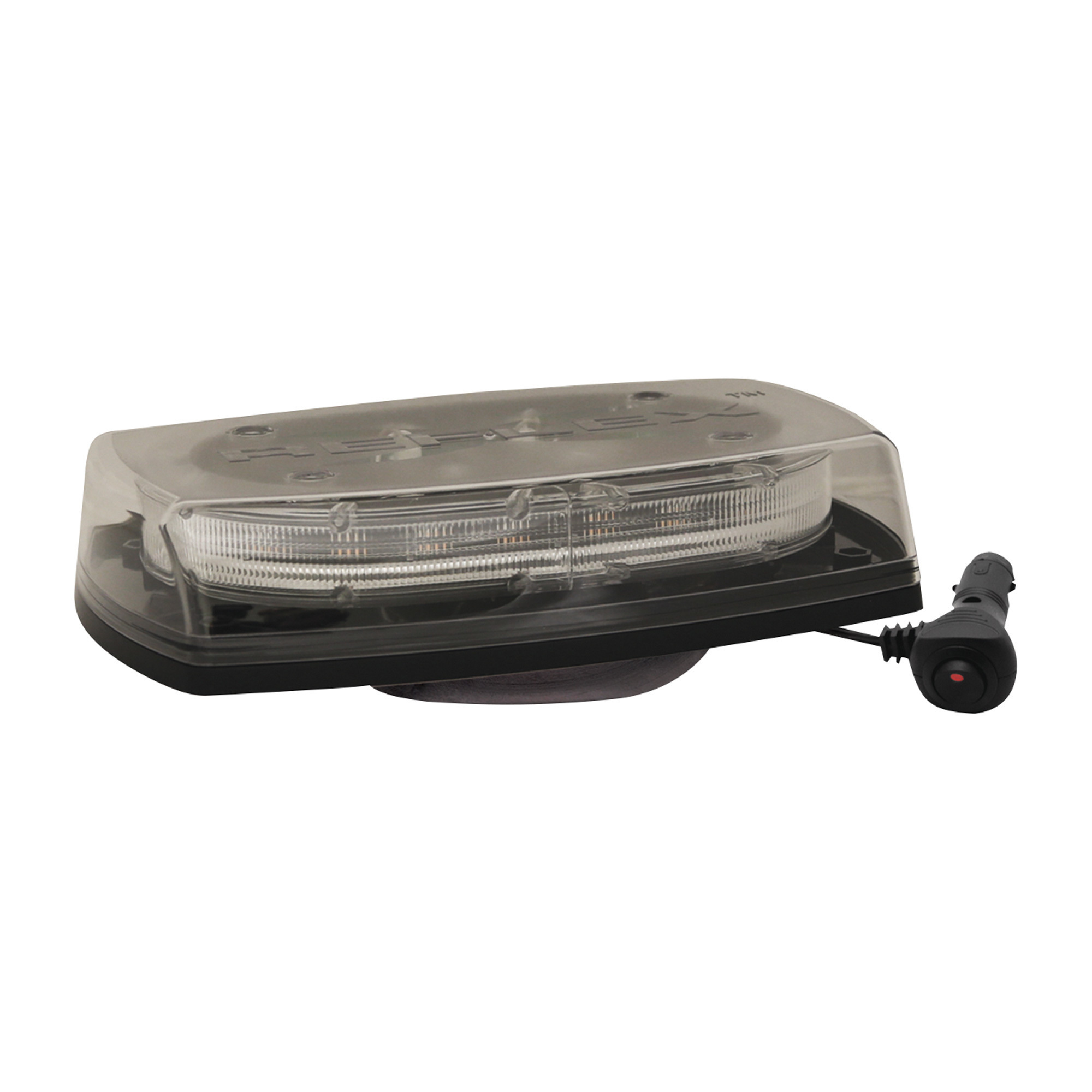 ECCO Reflex LED Mini Light Bar, Amber LEDs/Clear Lens, Vacuum Magnetic Mount, Model# 5550CA-VM