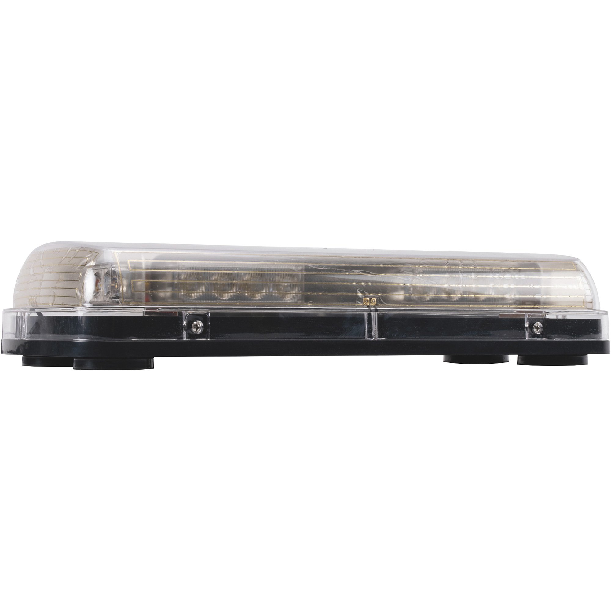 Blazer 12V LED Class 2 Micro Warning Light Bar — White/Amber, 9 Flash  Patterns, Magnetic Mount, Model# C4856CAC