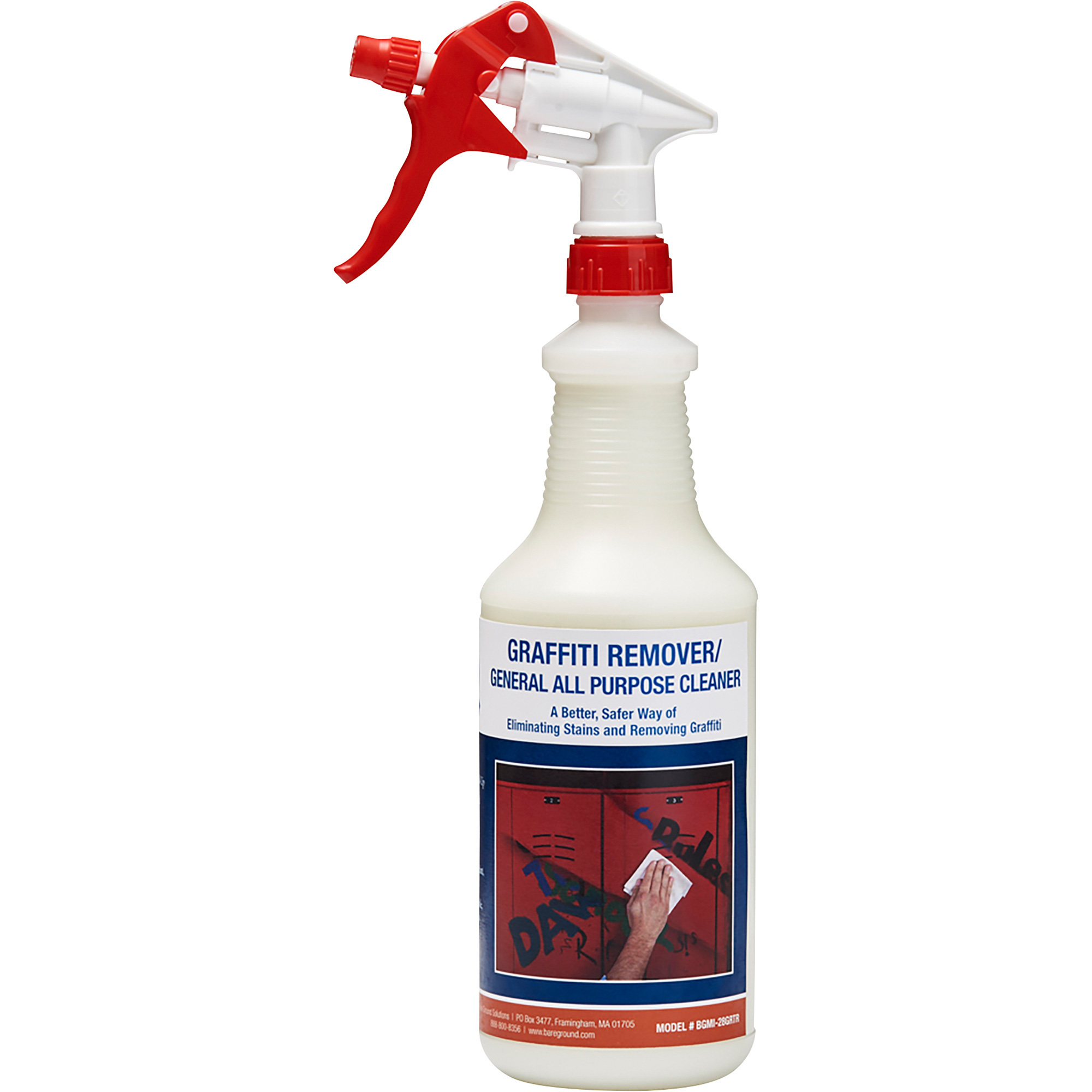 1 Shot 'N Gone Graffiti Remover/Cleaner with Trigger Sprayer Top, 28-Oz. Bottle, Model# BGMI-28GRTR