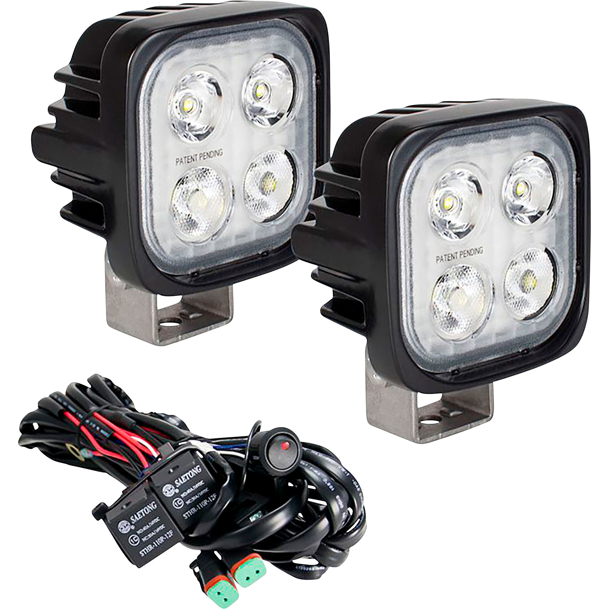 Vision X Duralux LED Universal Utility Light Kit - 2-Pk., 2960 Lumens, 10/25° Beam, Clear Lens, Model# Mini M4M