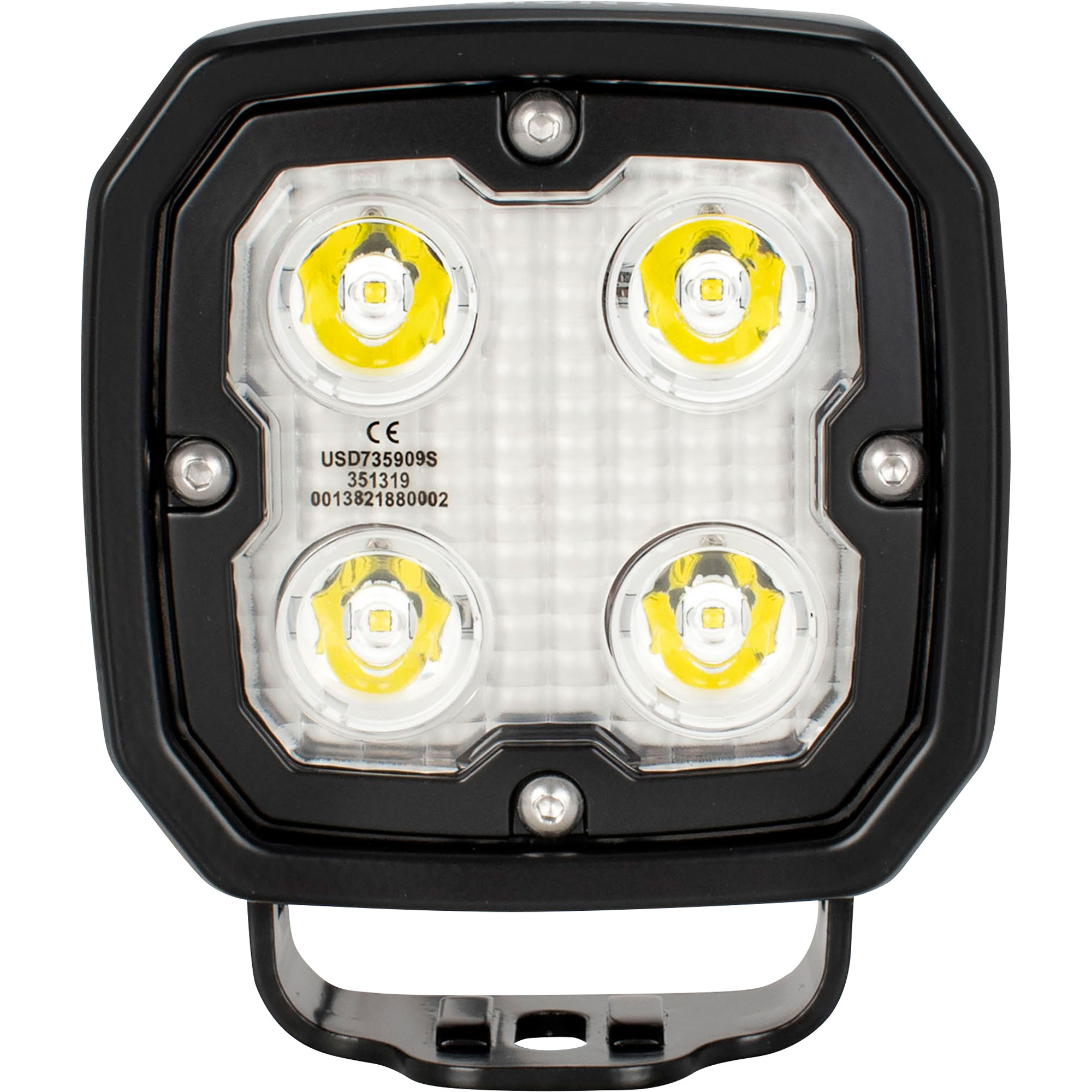 Vision X Duralux LED Work Light - 40° Medium Flood, 4 LEDs, 2112 Lumens, Permanent Mount, Model# DURA-440