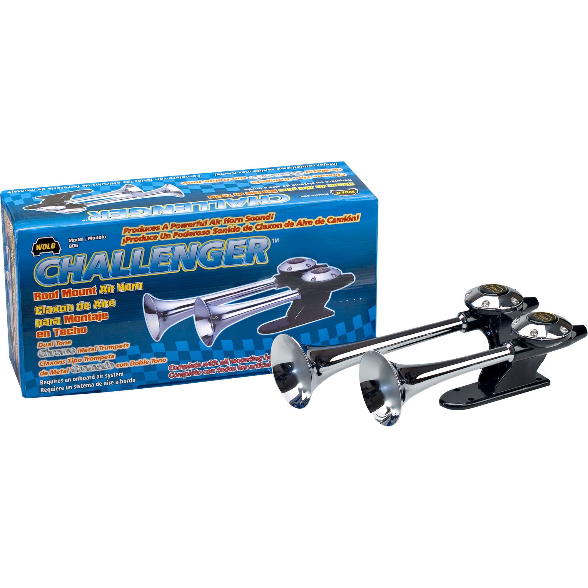 WOLO Challenger Roof Mount Air Horn, 125 dB Output, Model# 805