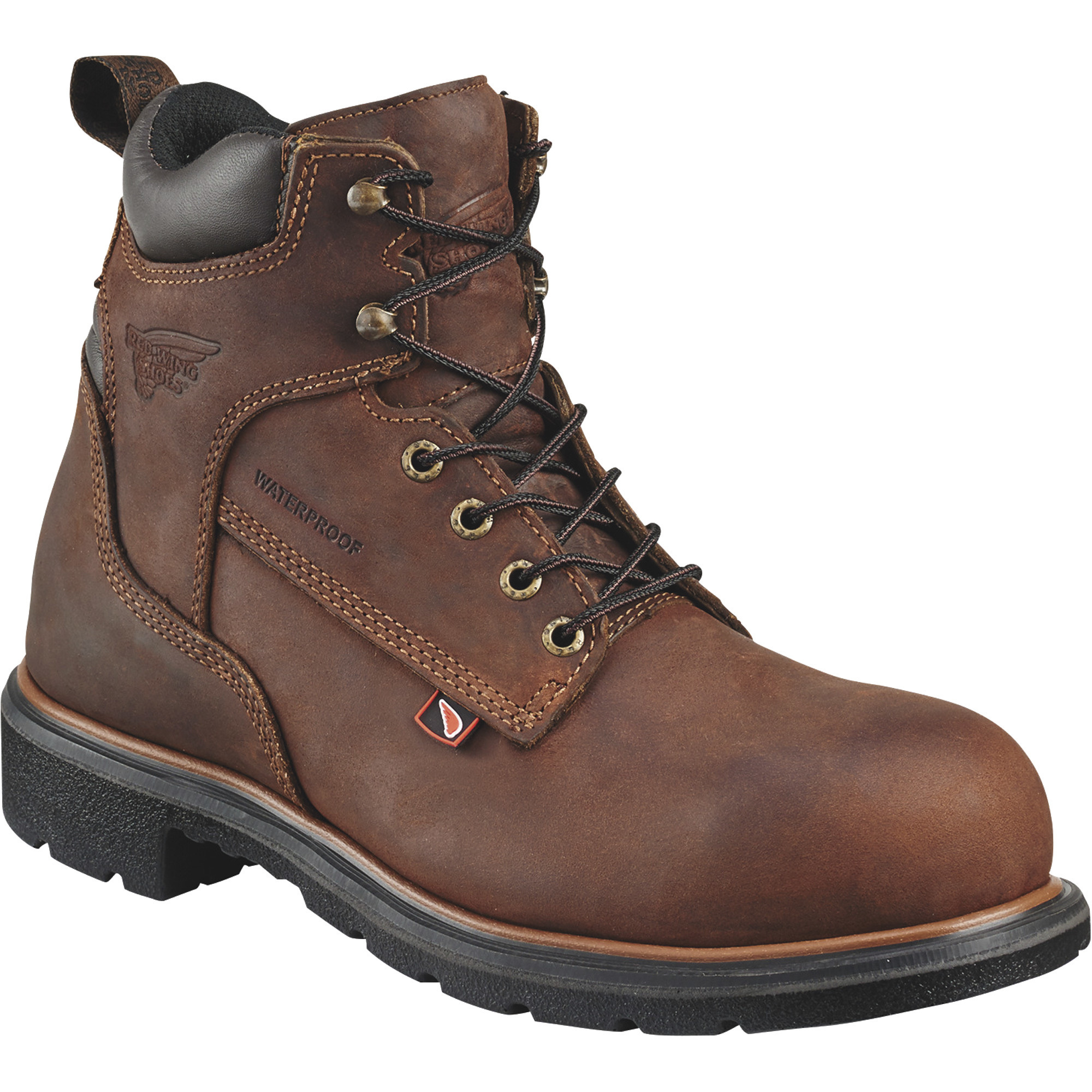 Red Wing Men s 6in. DynaForce Waterproof EH Work Boots Brown