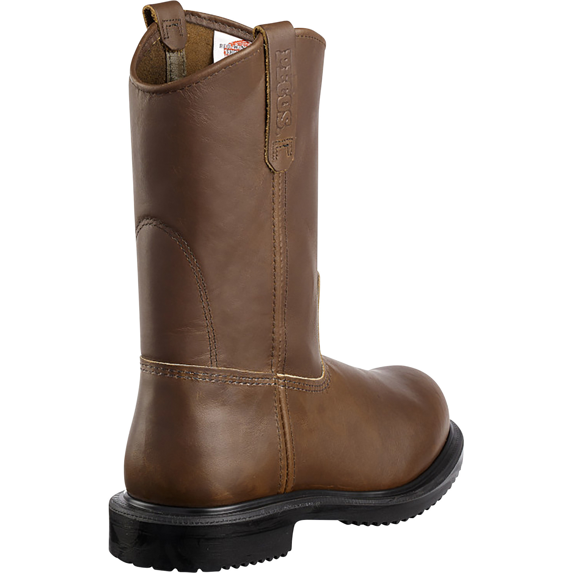 Red Wing Men's 11in. Pecos Pull-On Steel Toe EH Work Boots, Brown