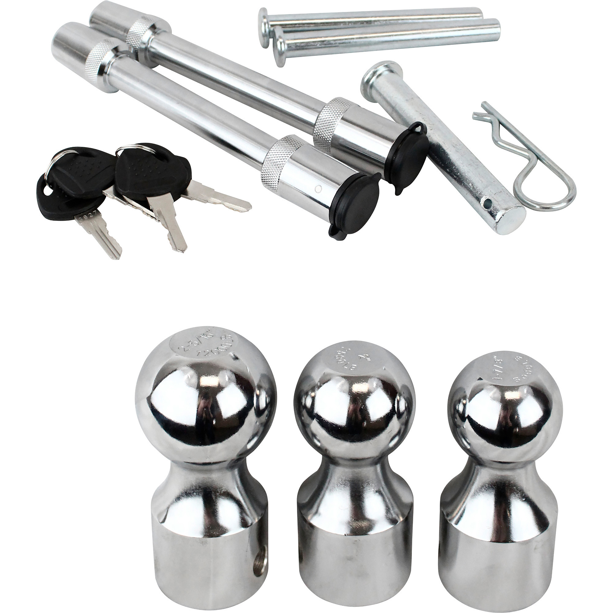 Uriah Aluma-Tow HD8 Kugelkupplung Für 8 Zoll (6,3 Cm) Anhänger – Verstellbar Mit 3 Kugeln & Diebstahlschutz