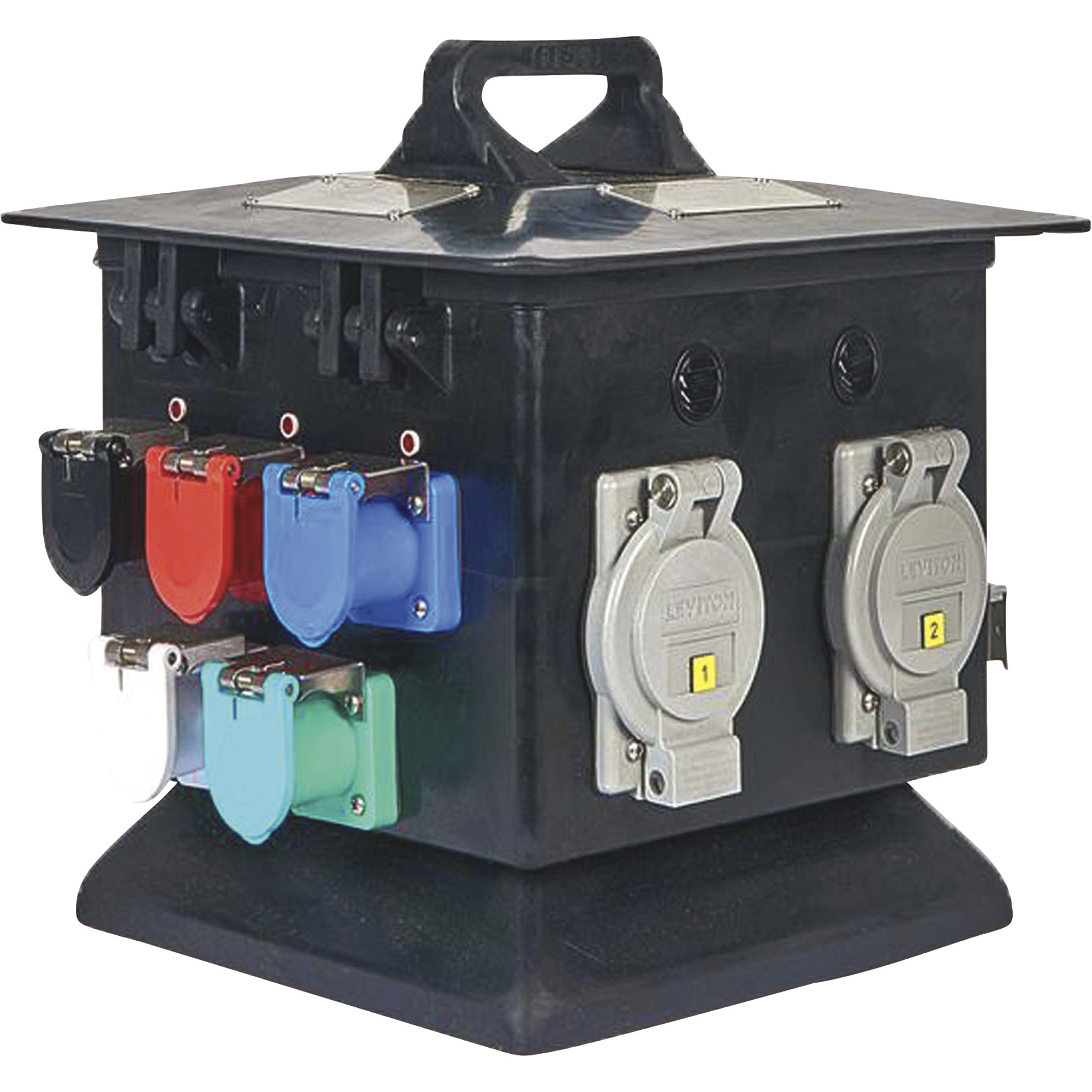 Generack Box Generac Portable Power Distribution Box, 160 Amps, 125/250 Volts, 3 ...