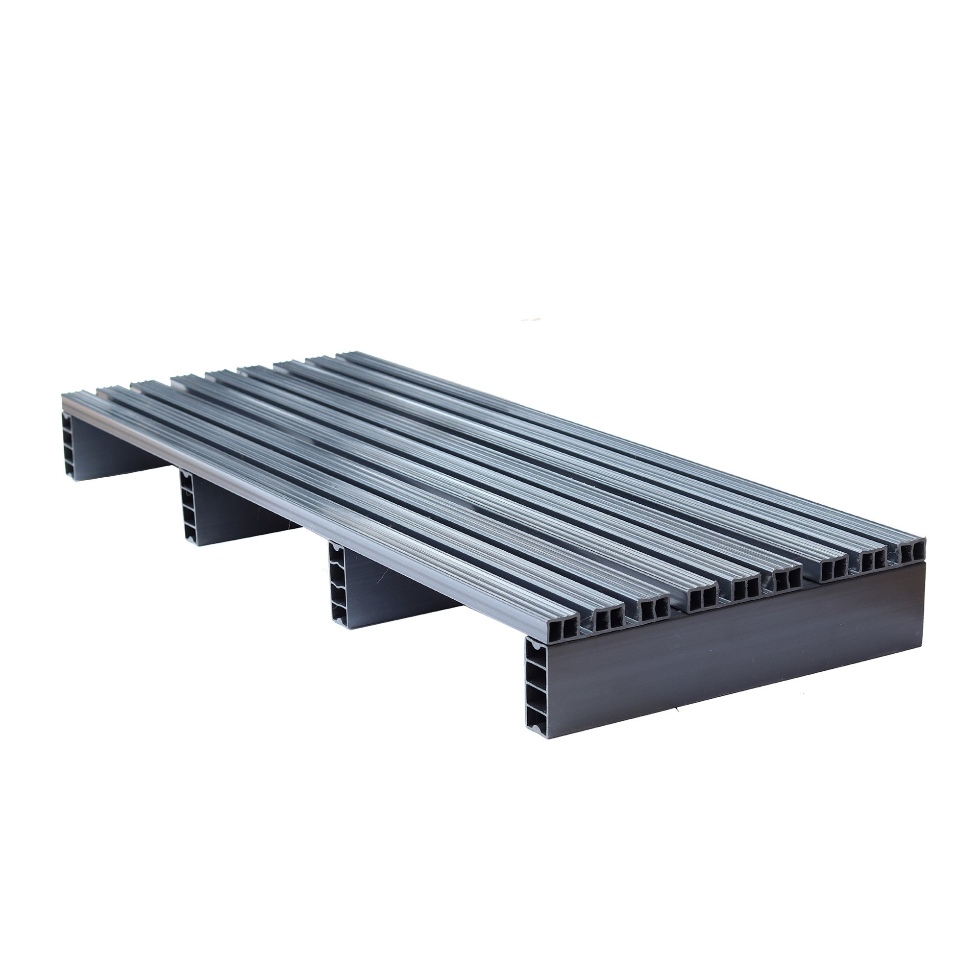PLASTIC PALLETS & SKIDS, Yellow, Uniformed supported weight Cap. (lbs.)  Floor (Static) / Floor (Dynamic) / Unsupported Pallet Rack: 6600 / 2200 /  0, Fork Opening W x H: 10-1/4 x 3-3/4