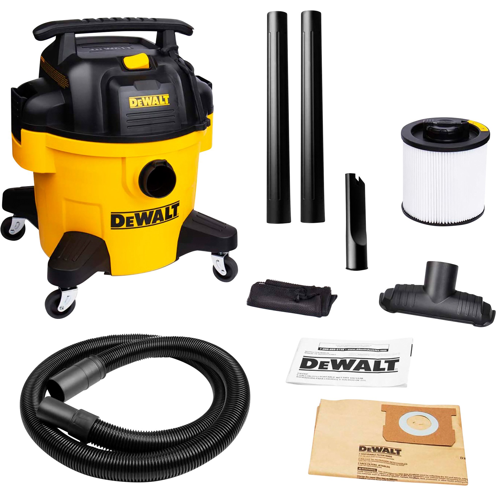 DEWALT Wet/Dry Vacuum — 6Gallon, 4 HP Northern Tool
