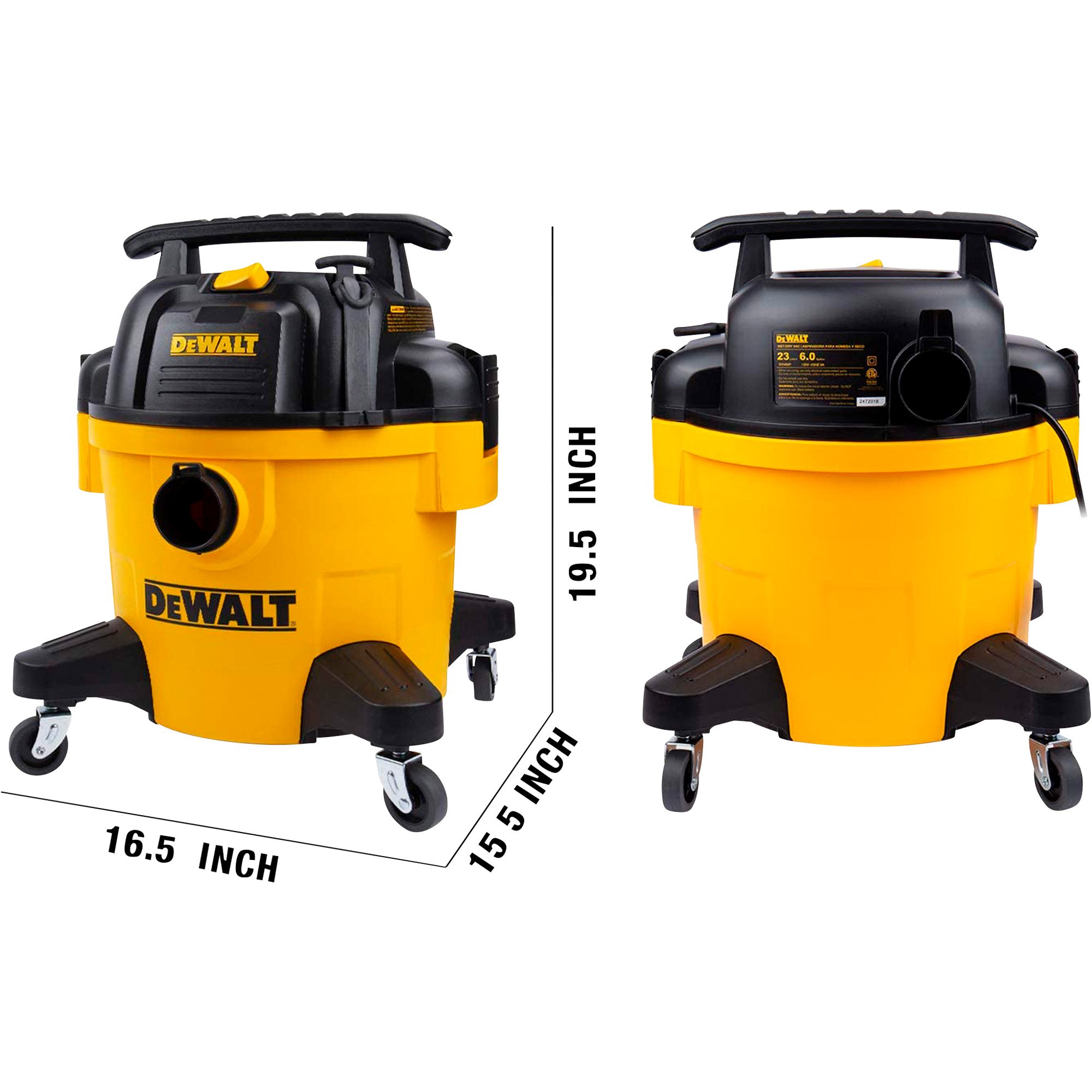 DEWALT Wet/Dry Vacuum — 6Gallon, 4 HP Northern Tool