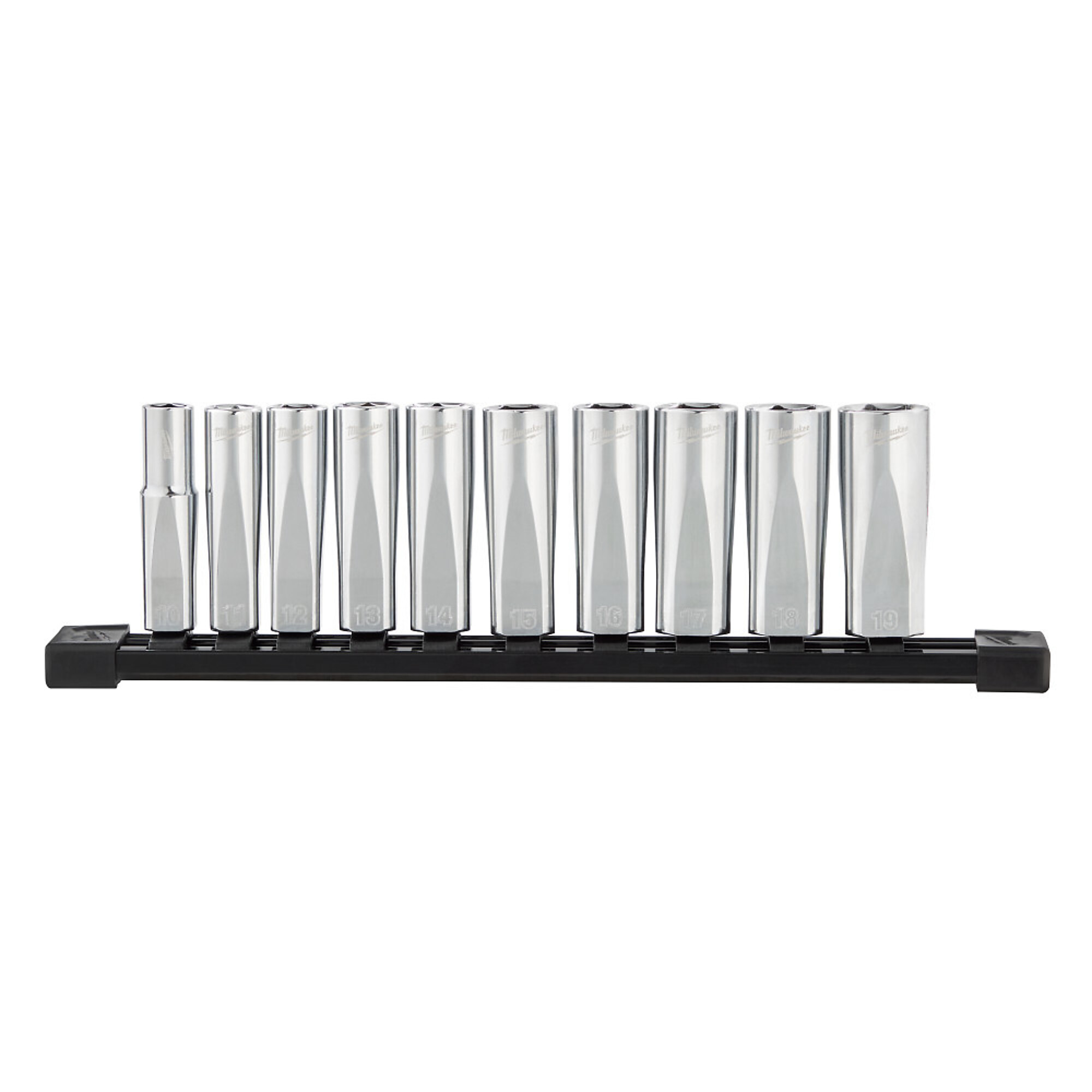 Milwaukee® 3/8in. Drive Deep Socket Set, 10-Pc., Metric, Model# 48-22-9505