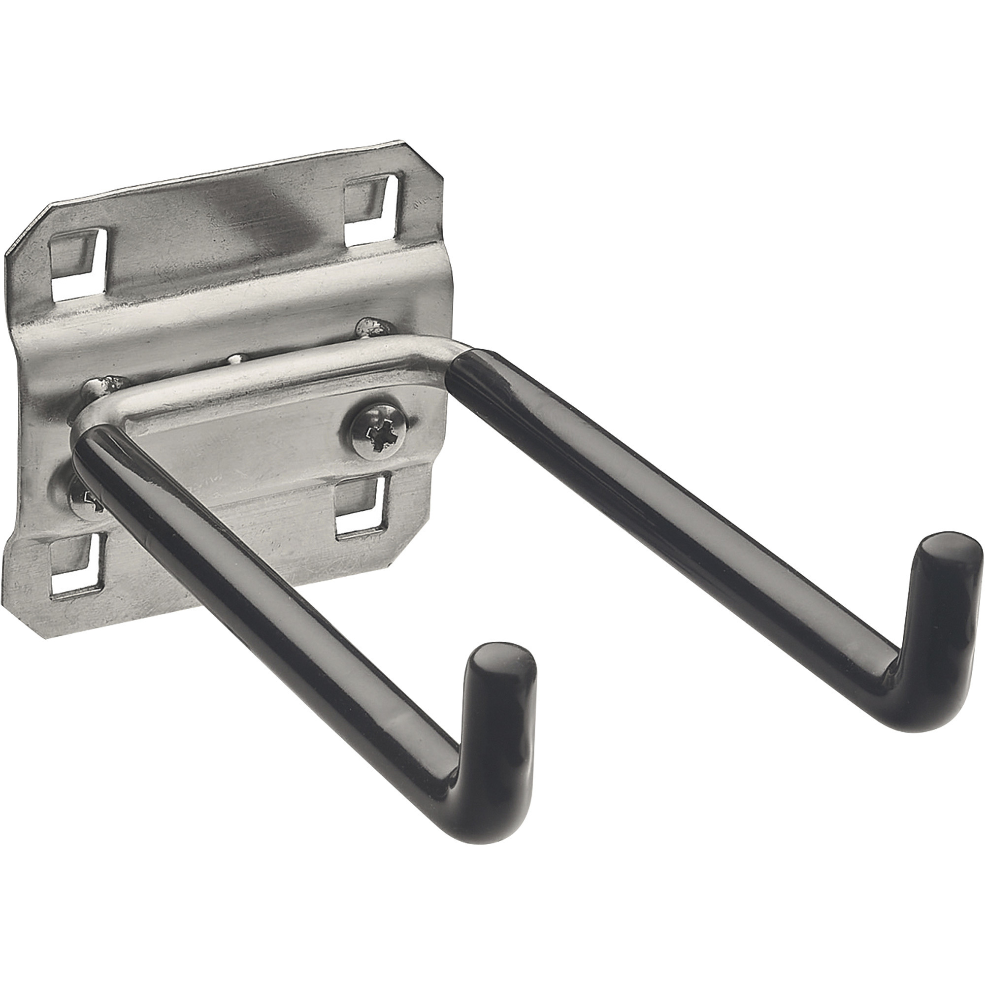 Triton Products LocHook Double Rod 90° Pegboard Hooks — 4in.L, 2 Hooks,  Stainless Steel, Model# V62419