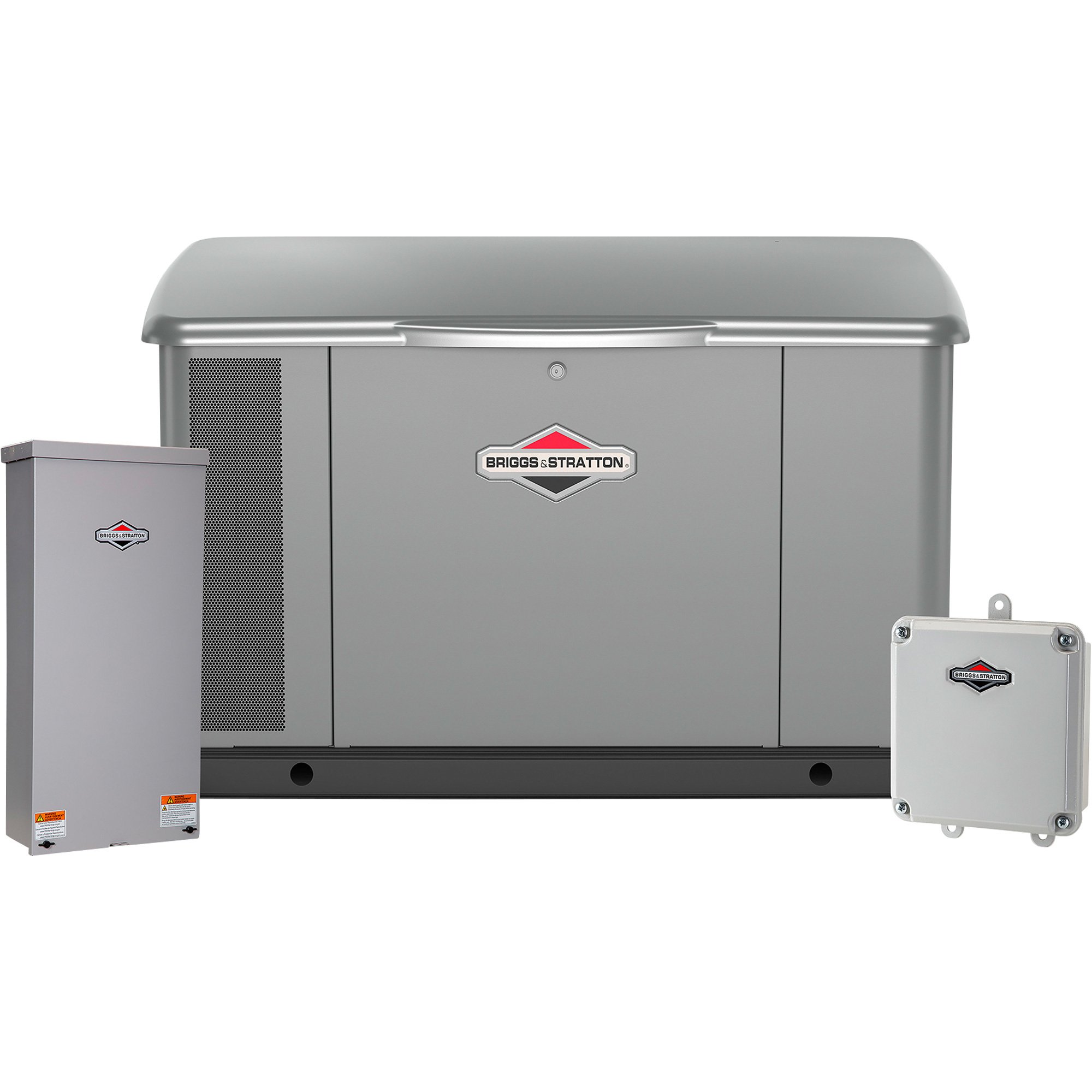 Briggs & Stratton Home Standby Generator — 20kW (LP)/18kW (NG), 200 Amp Transfer Switch, Steel Enclosure, Model# 040621