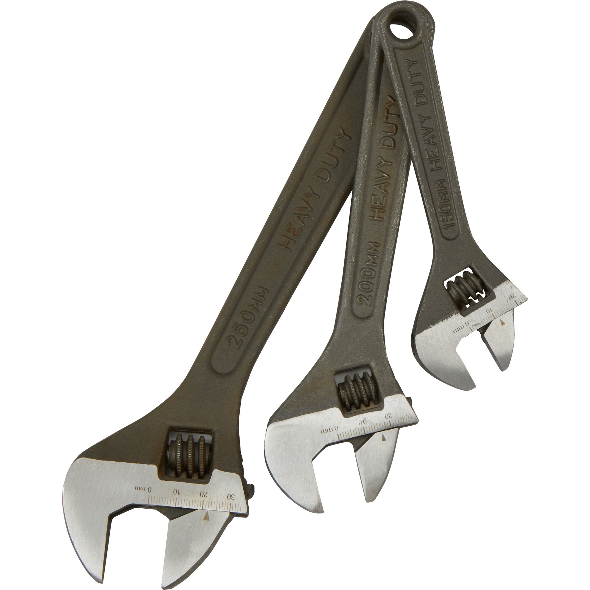 Klutch Adjustable Wrench Set, 3Pc., Model CS BLACK 6,8,10 Northern Tool